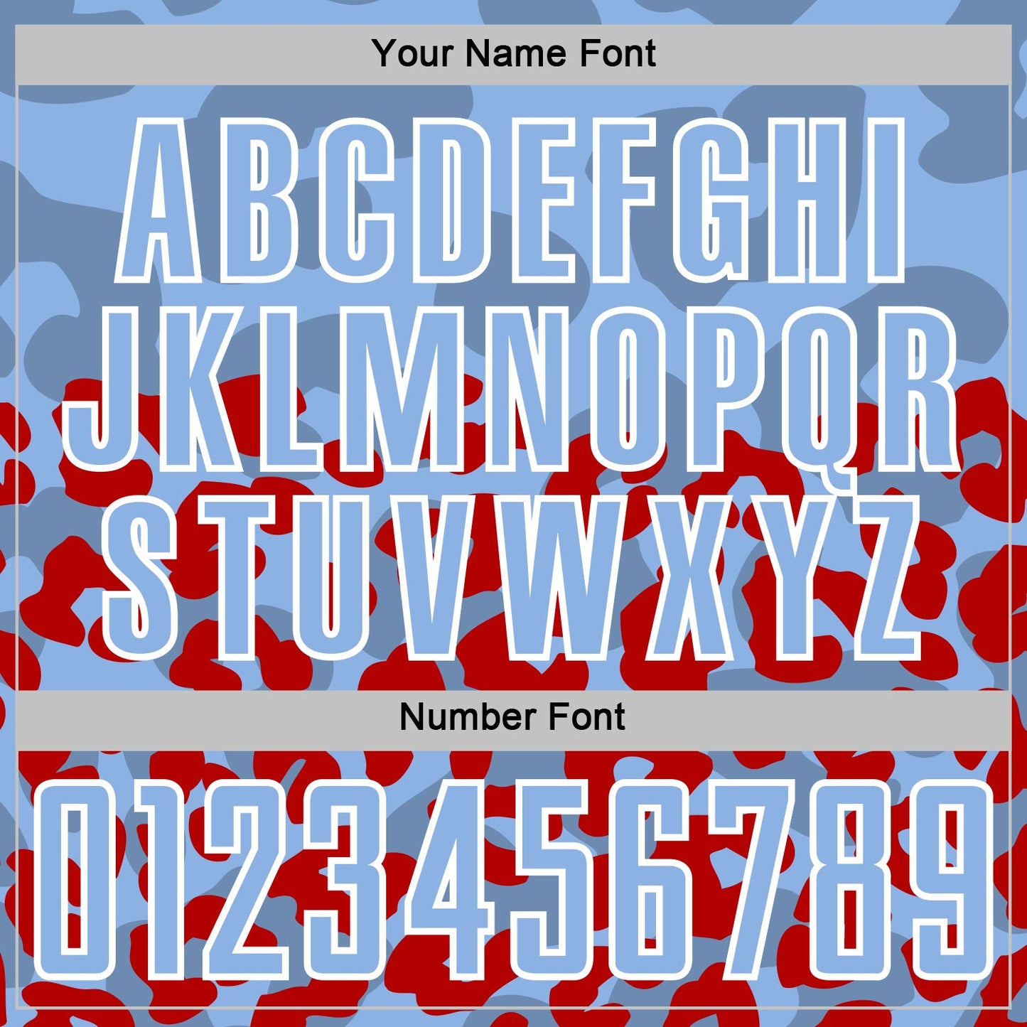 Custom Red Light Blue-White Animal Leopard Print Sports Sublimation Soccer Uniform Jersey view 6