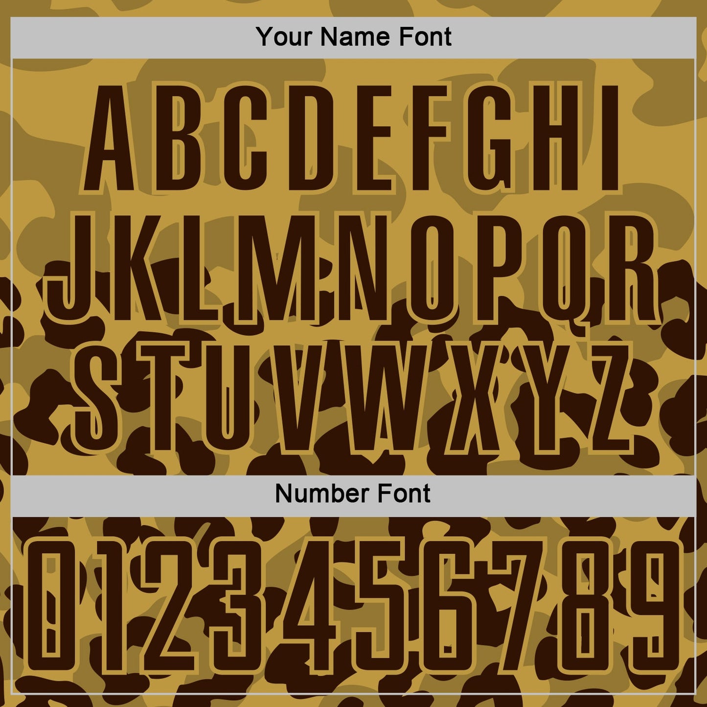 Custom Brown Old Gold Animal Leopard Print Sports Sublimation Soccer Uniform Jersey view 6