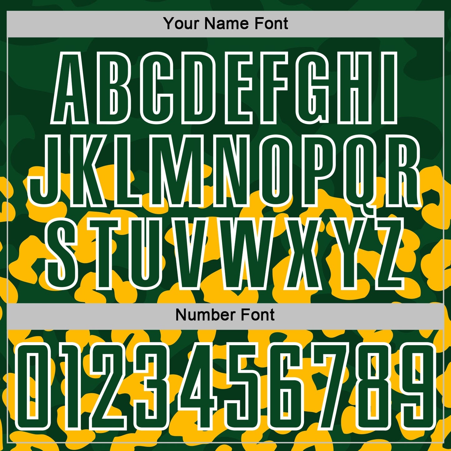 Custom Gold Green-White Animal Leopard Print Sports Sublimation Soccer Uniform Jersey view 6