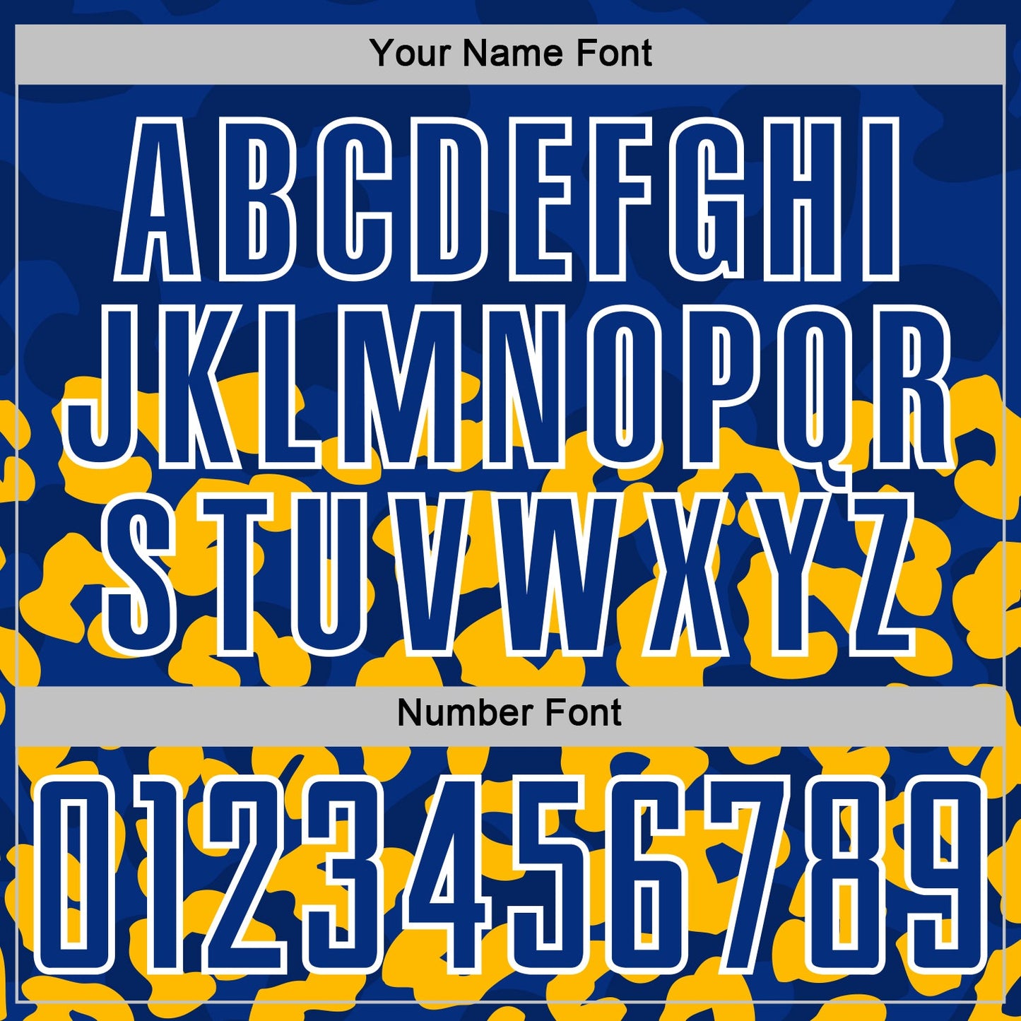 Custom Gold Royal-White Animal Leopard Print Sports Sublimation Soccer Uniform Jersey view 6