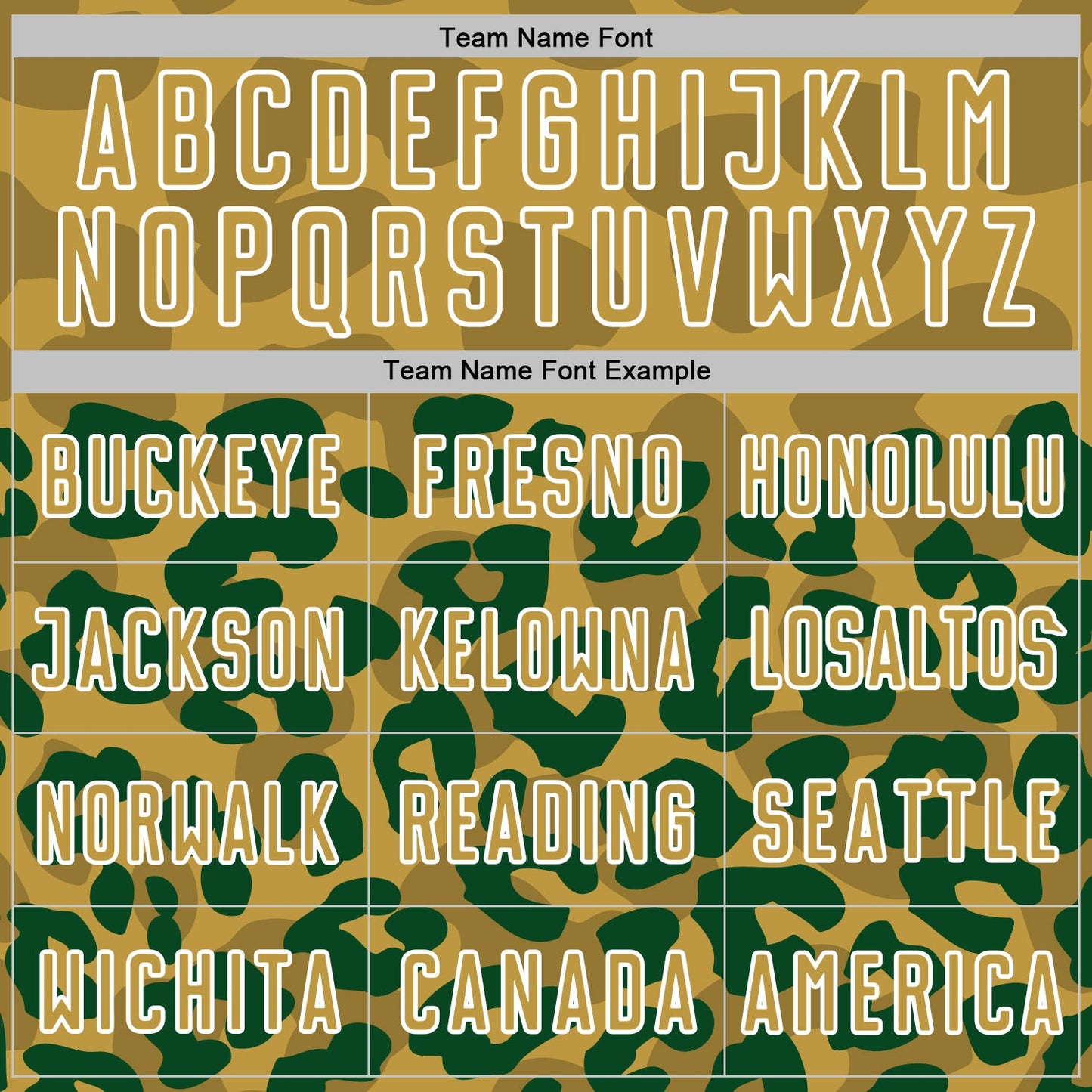 Custom Green Old Gold-White Animal Leopard Print Sports Sublimation Soccer Uniform Jersey view 5