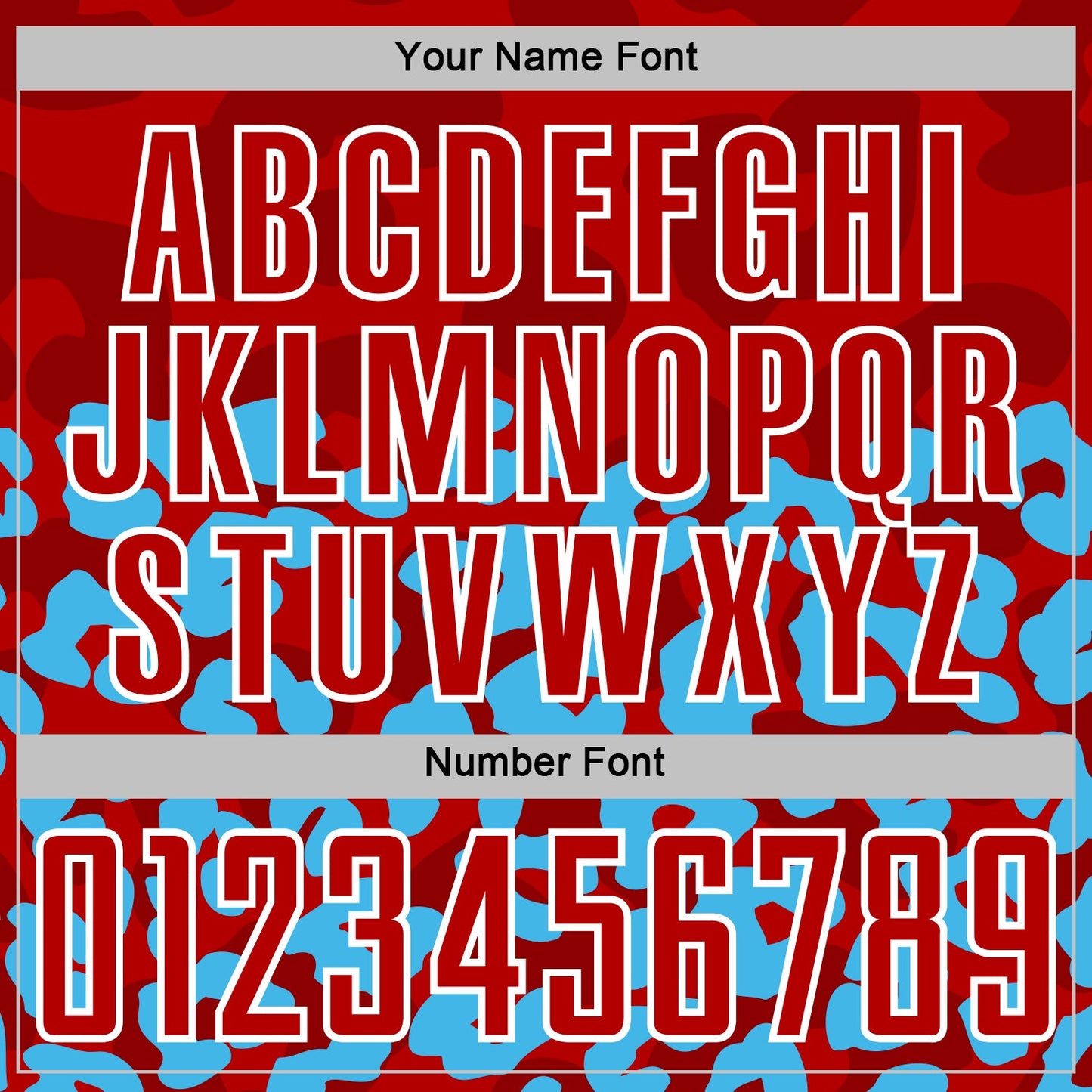 Custom Sky Blue Red-White Animal Leopard Print Sports Sublimation Soccer Uniform Jersey view 6