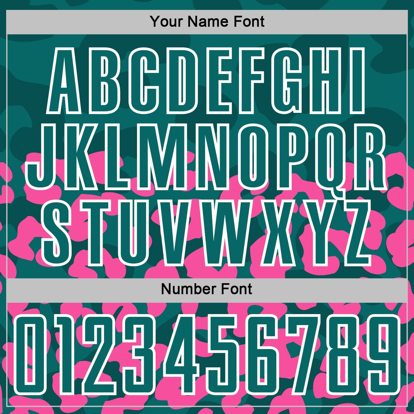 Custom Pink Teal-White Animal Leopard Print Sports Sublimation Soccer Uniform Jersey view 6