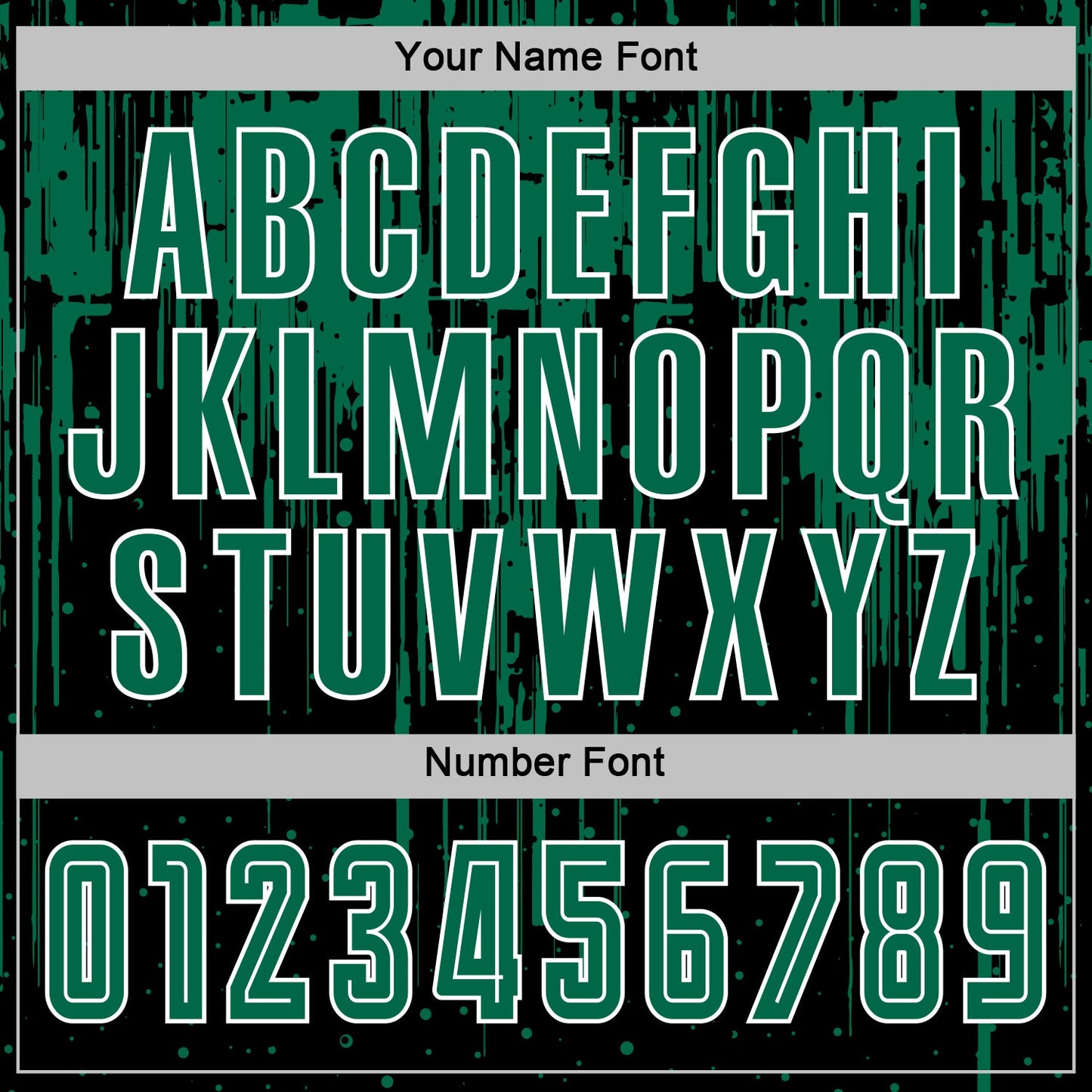 Custom Black Kelly Green-White Dripping Splatte Pattern Sports Sublimation Soccer Uniform Jersey view 6