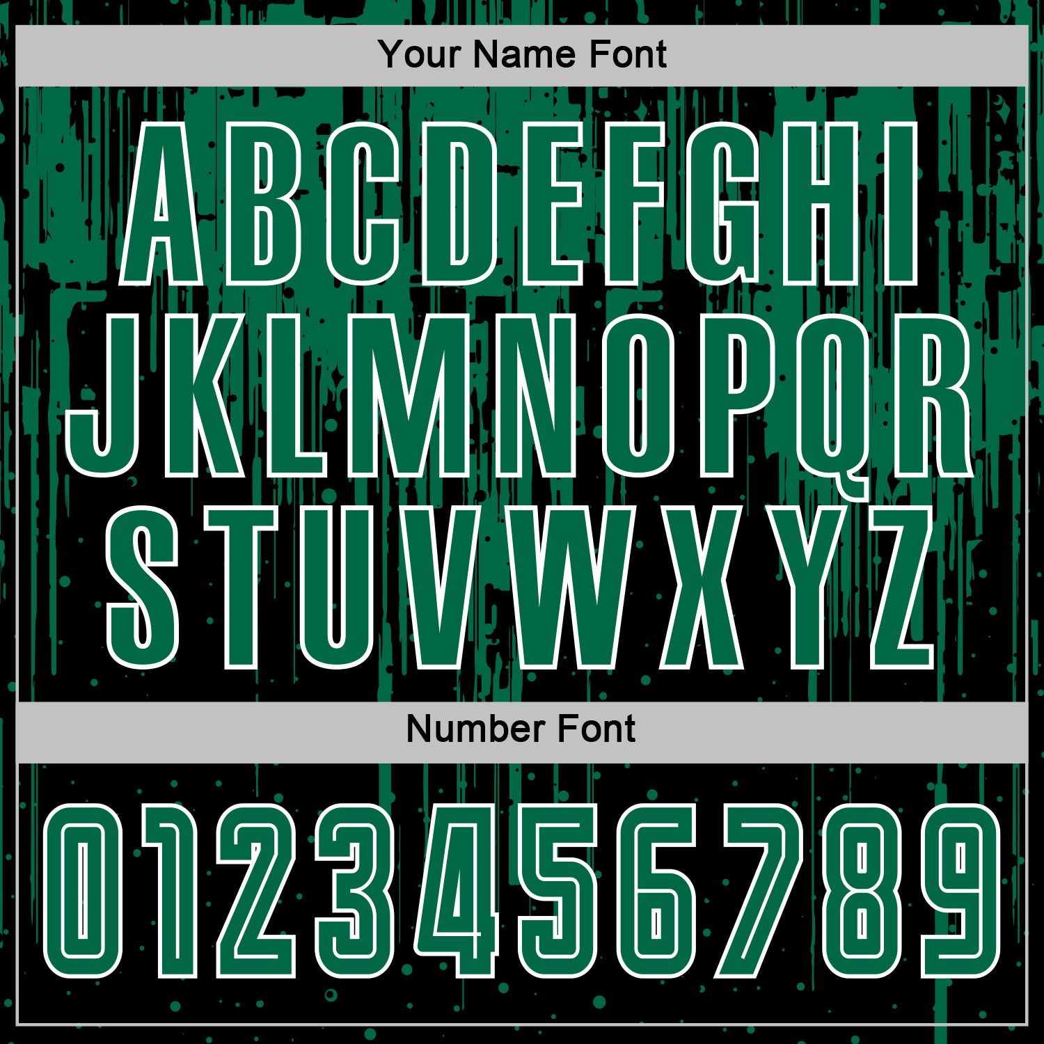 Custom Black Kelly Green-White Dripping Splatte Pattern Sports Sublimation Soccer Uniform Jersey view 6