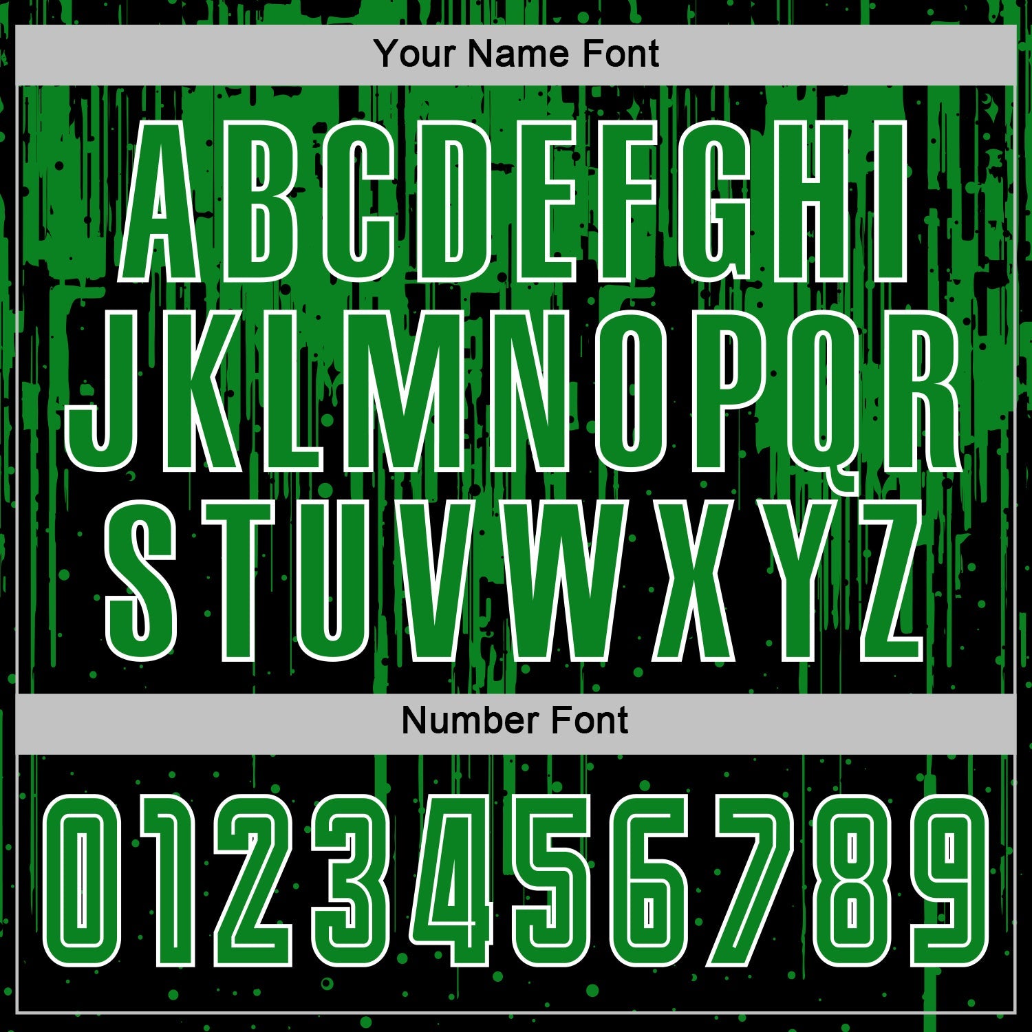 Custom Black Grass Green-White Dripping Splatte Pattern Sports Sublimation Soccer Uniform Jersey view 6