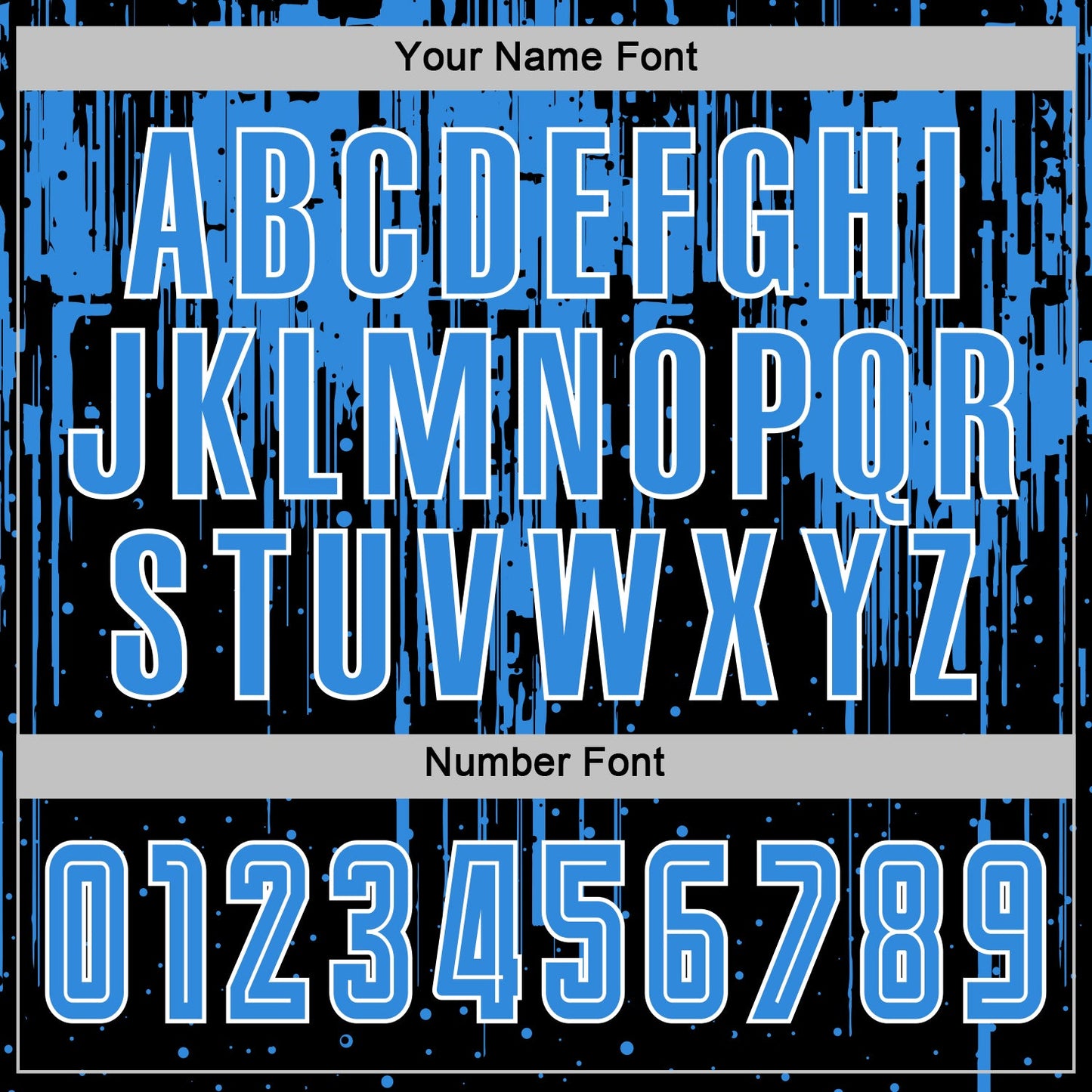 Custom Black Powder Blue-White Dripping Splatte Pattern Sports Sublimation Soccer Uniform Jersey view 6