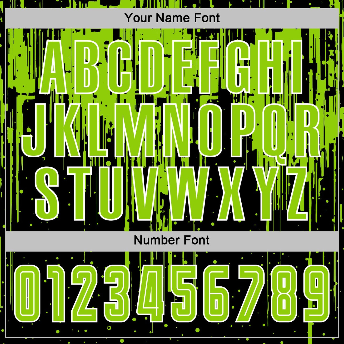 Custom Black Neon Green-White Dripping Splatte Pattern Sports Sublimation Soccer Uniform Jersey view 6