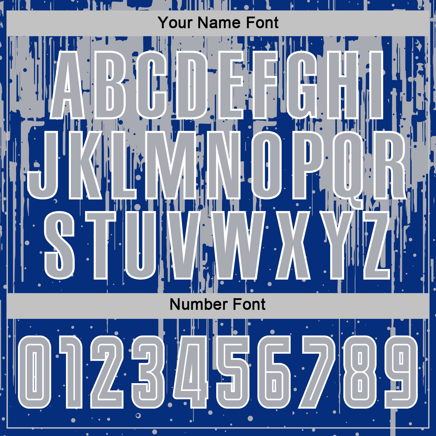 Custom Royal Gray-White Dripping Splatte Pattern Sports Sublimation Soccer Uniform Jersey view 6