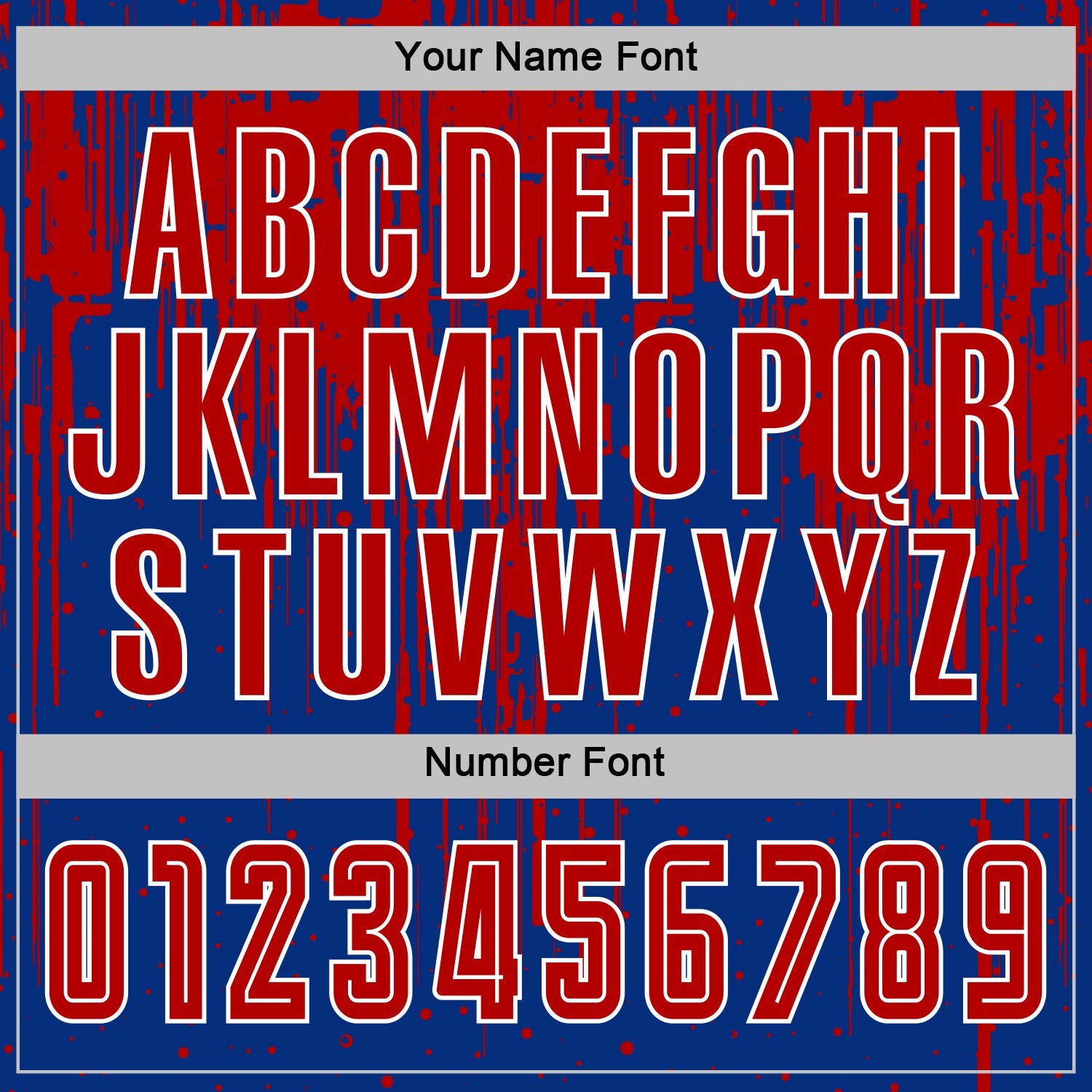 Custom Royal Red-White Dripping Splatte Pattern Sports Sublimation Soccer Uniform Jersey view 6