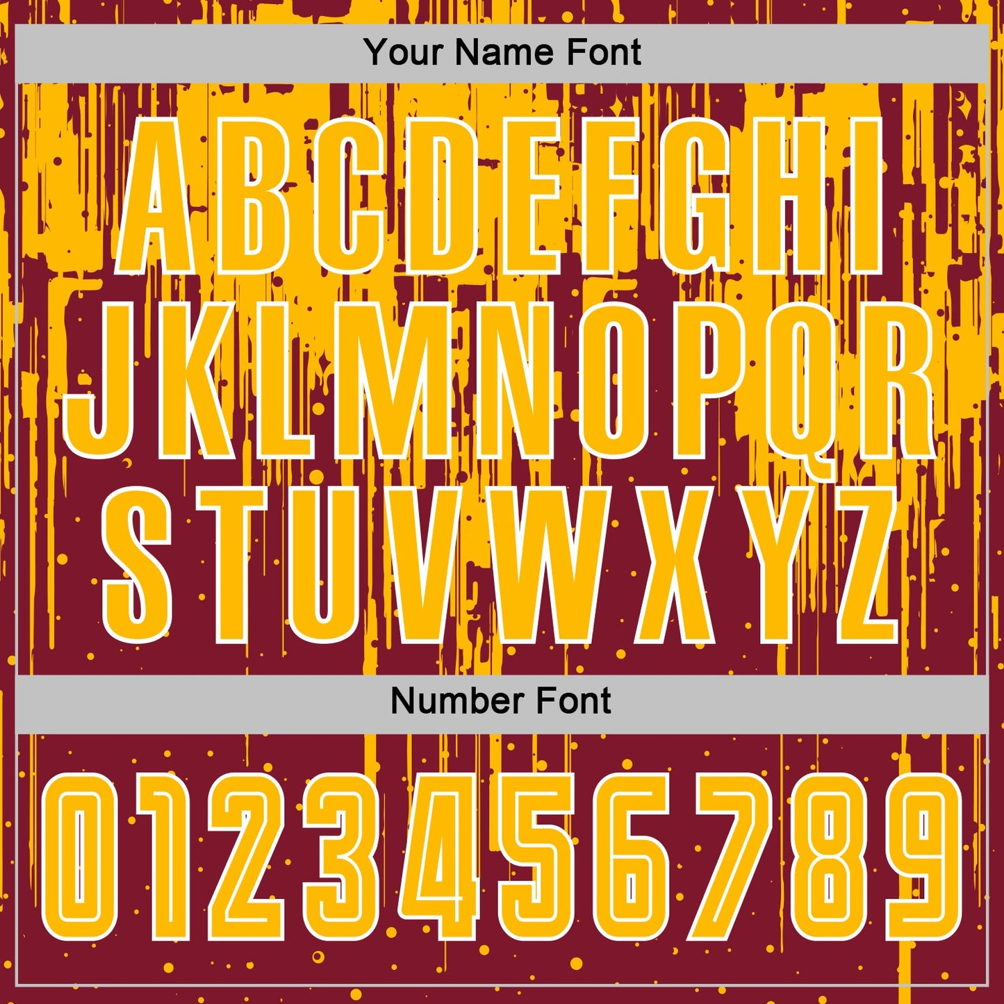 Custom Crimson Gold-White Dripping Splatte Pattern Sports Sublimation Soccer Uniform Jersey view 6
