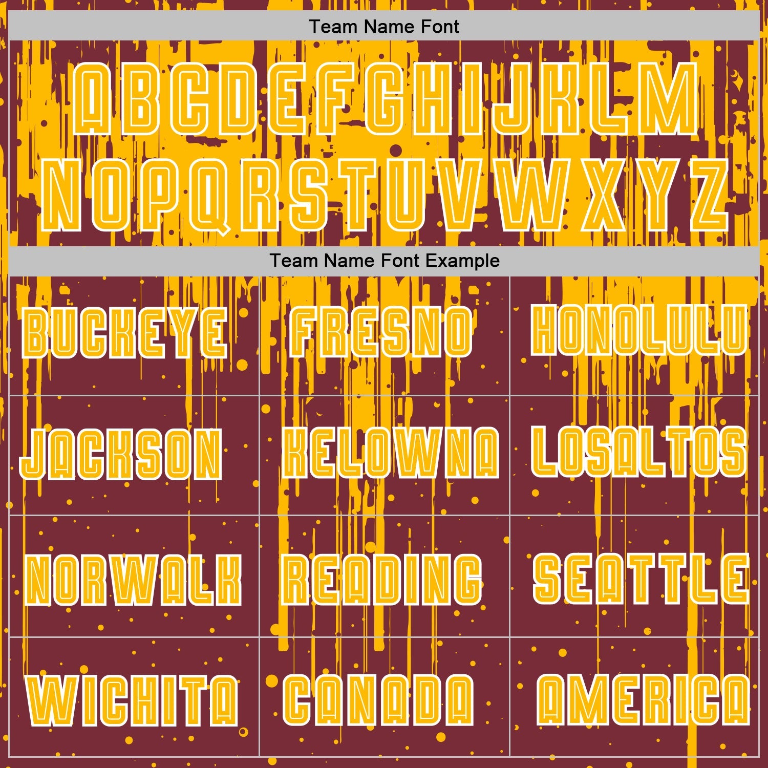 Custom Burgundy Gold-White Dripping Splatte Pattern Sports Sublimation Soccer Uniform Jersey view 5
