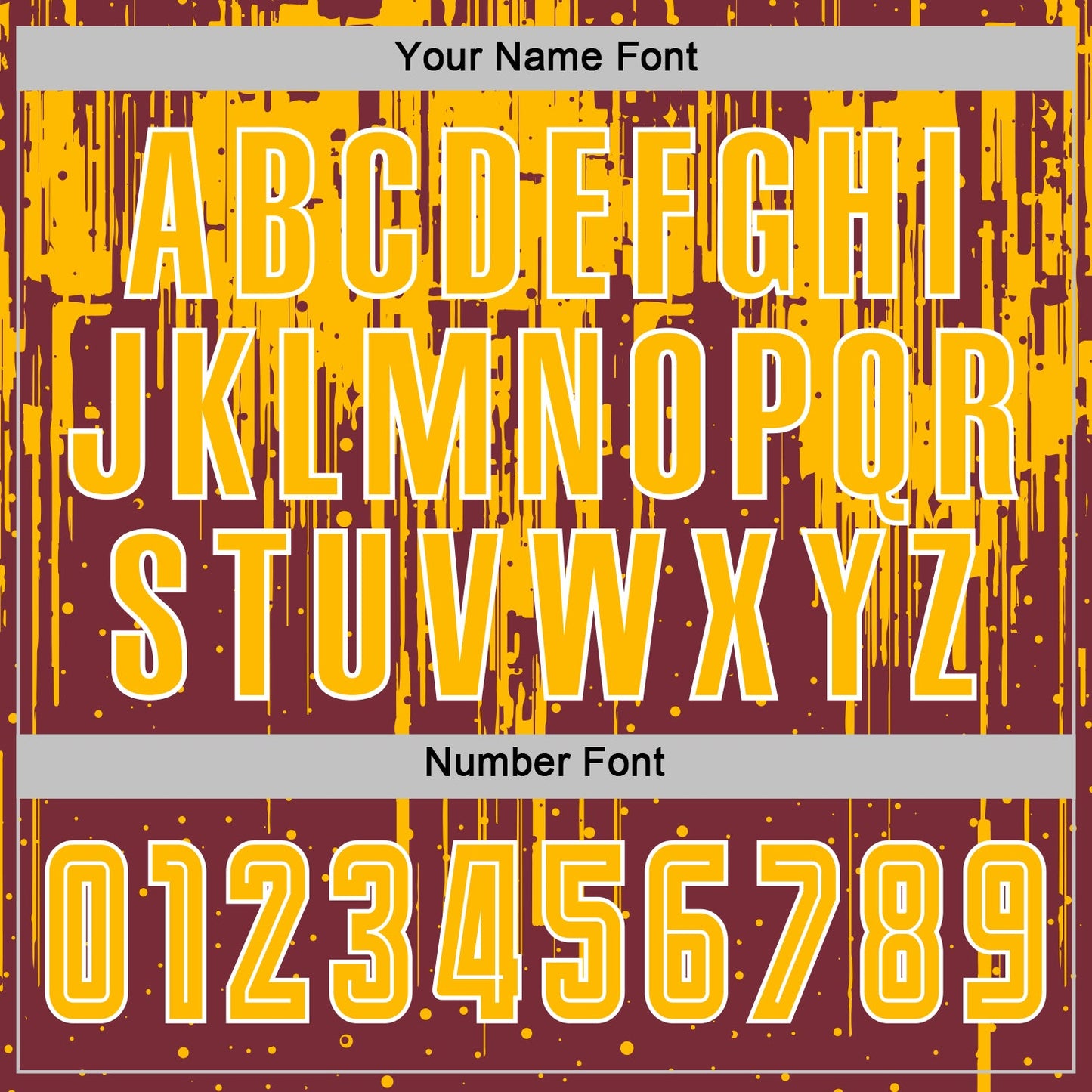 Custom Burgundy Gold-White Dripping Splatte Pattern Sports Sublimation Soccer Uniform Jersey view 6