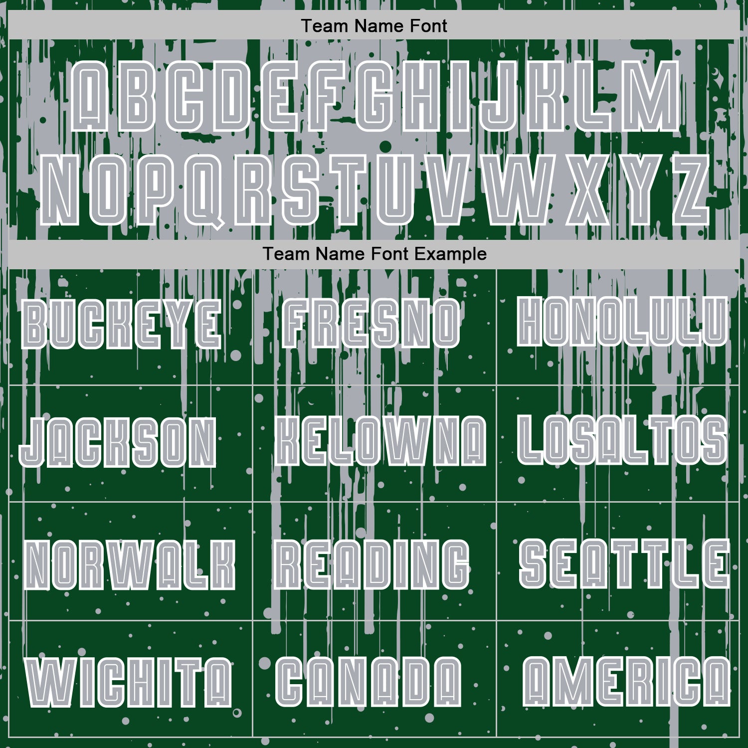 Custom Green Gray-White Dripping Splatte Pattern Sports Sublimation Soccer Uniform Jersey view 5