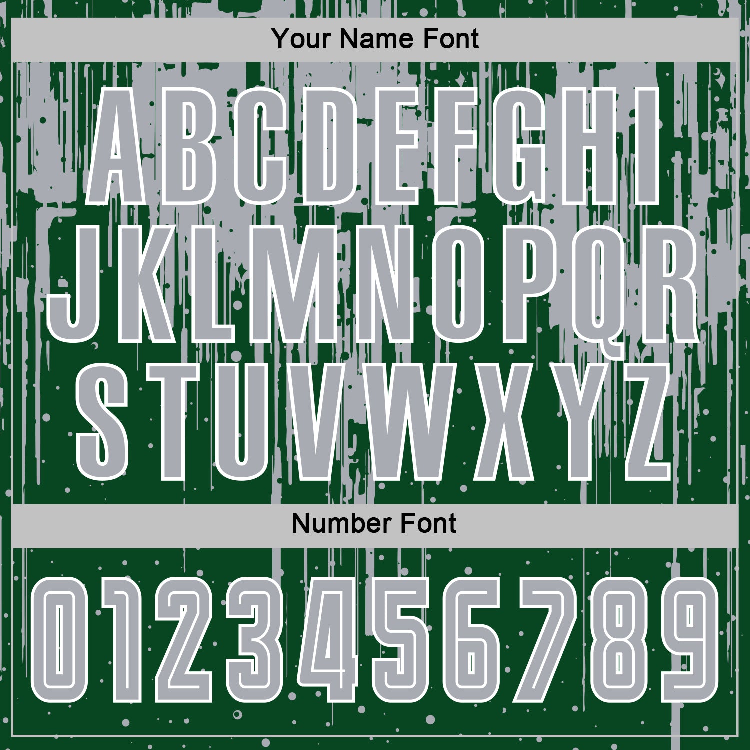 Custom Green Gray-White Dripping Splatte Pattern Sports Sublimation Soccer Uniform Jersey view 6
