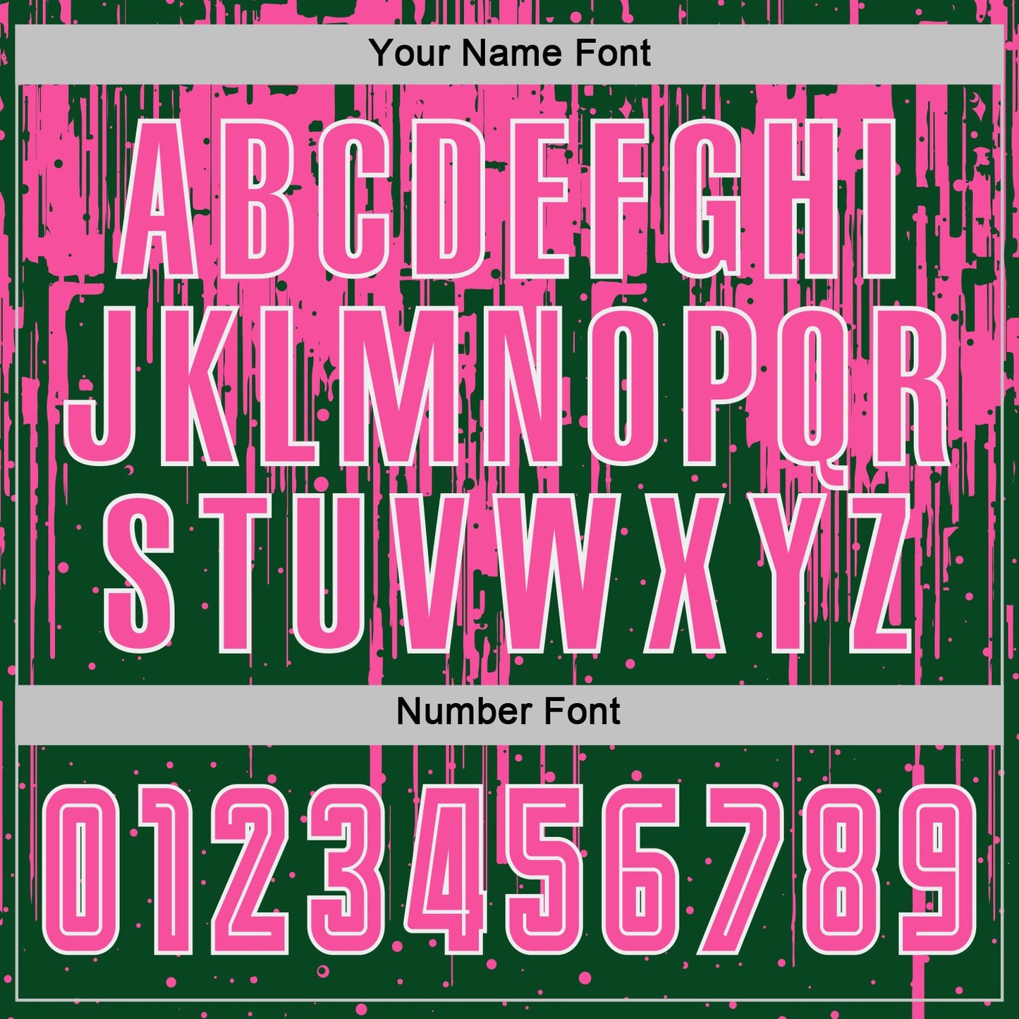 Custom Green Pink-White Dripping Splatte Pattern Sports Sublimation Soccer Uniform Jersey view 6