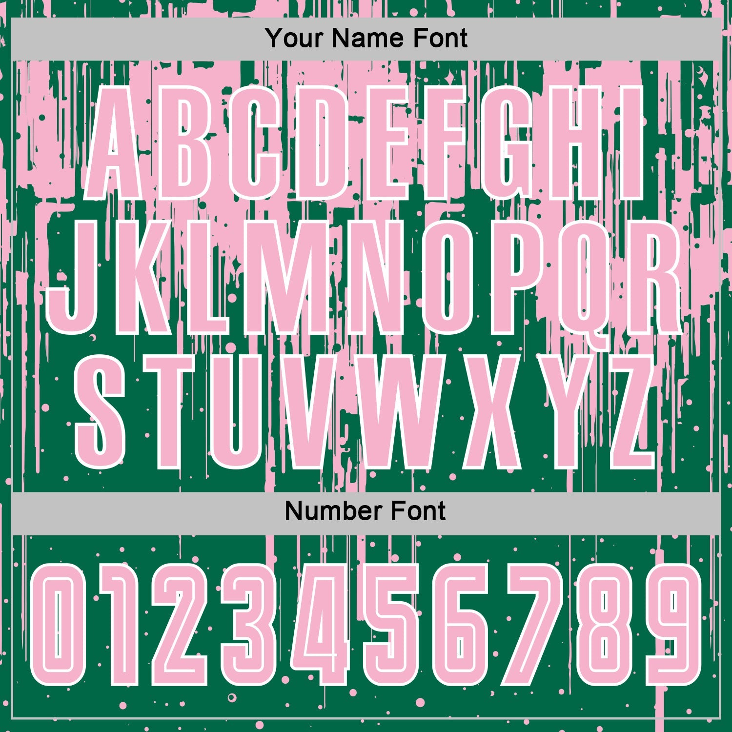 Custom Kelly Green Light Pink-White Dripping Splatte Pattern Sports Sublimation Soccer Uniform Jersey view 6