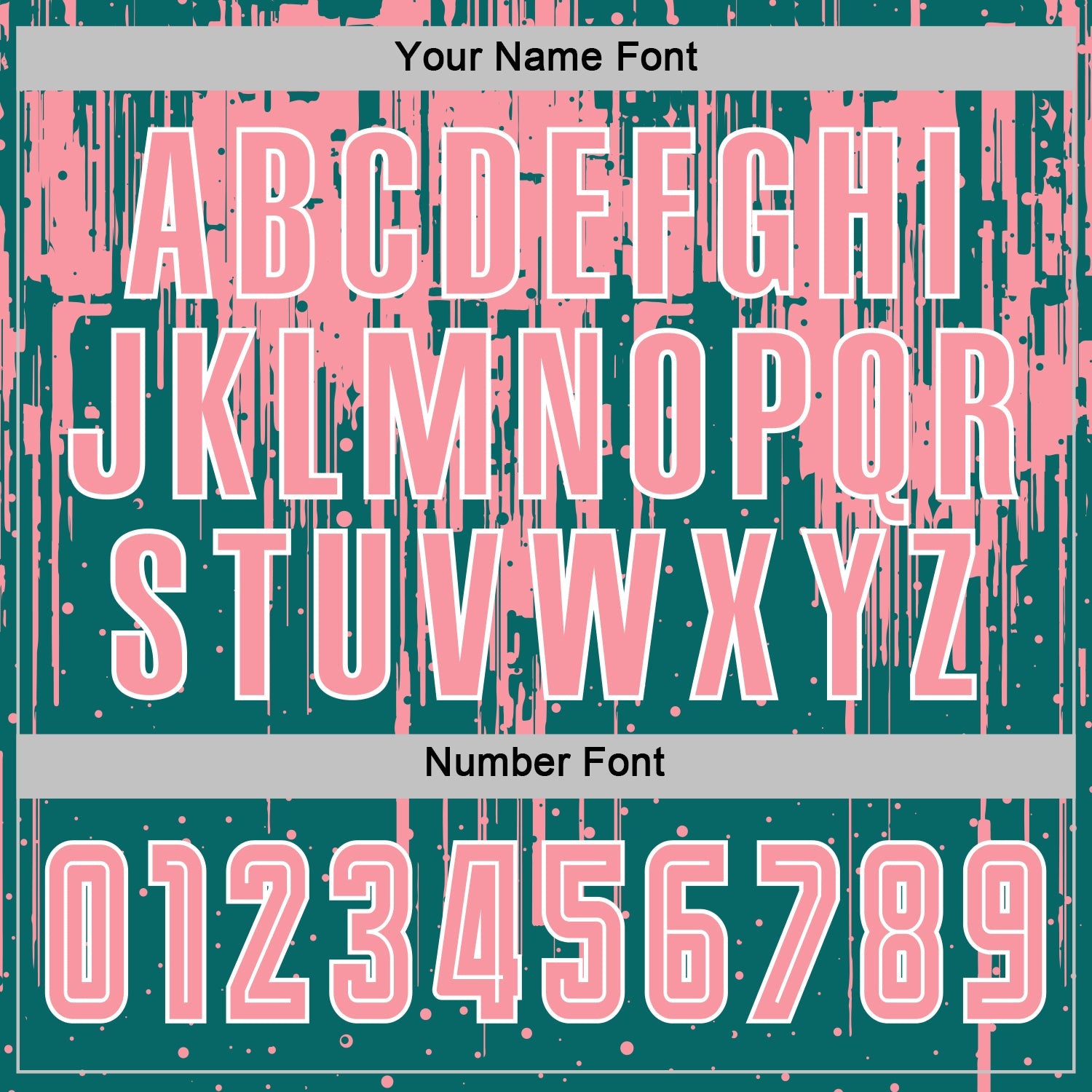 Custom Teal Medium Pink-White Dripping Splatte Pattern Sports Sublimation Soccer Uniform Jersey view 6