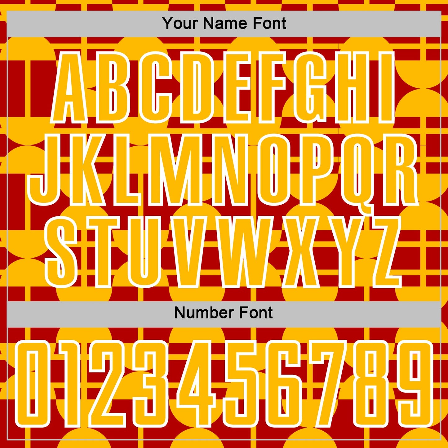 Custom Red Gold-White Geometric Shapes Sports Sublimation Soccer Uniform Jersey view 6