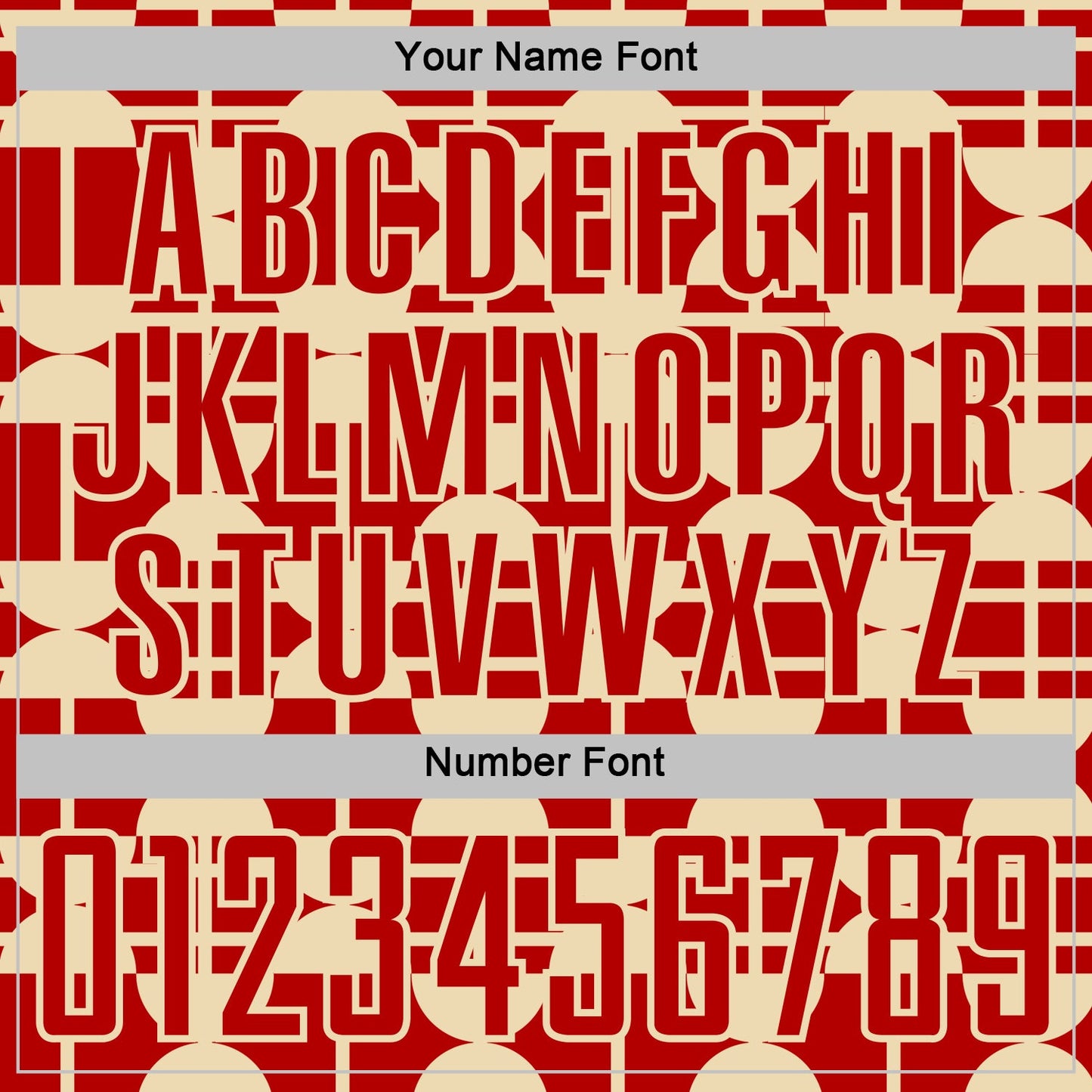 Custom Red Cream Geometric Shapes Sports Sublimation Soccer Uniform Jersey view 6