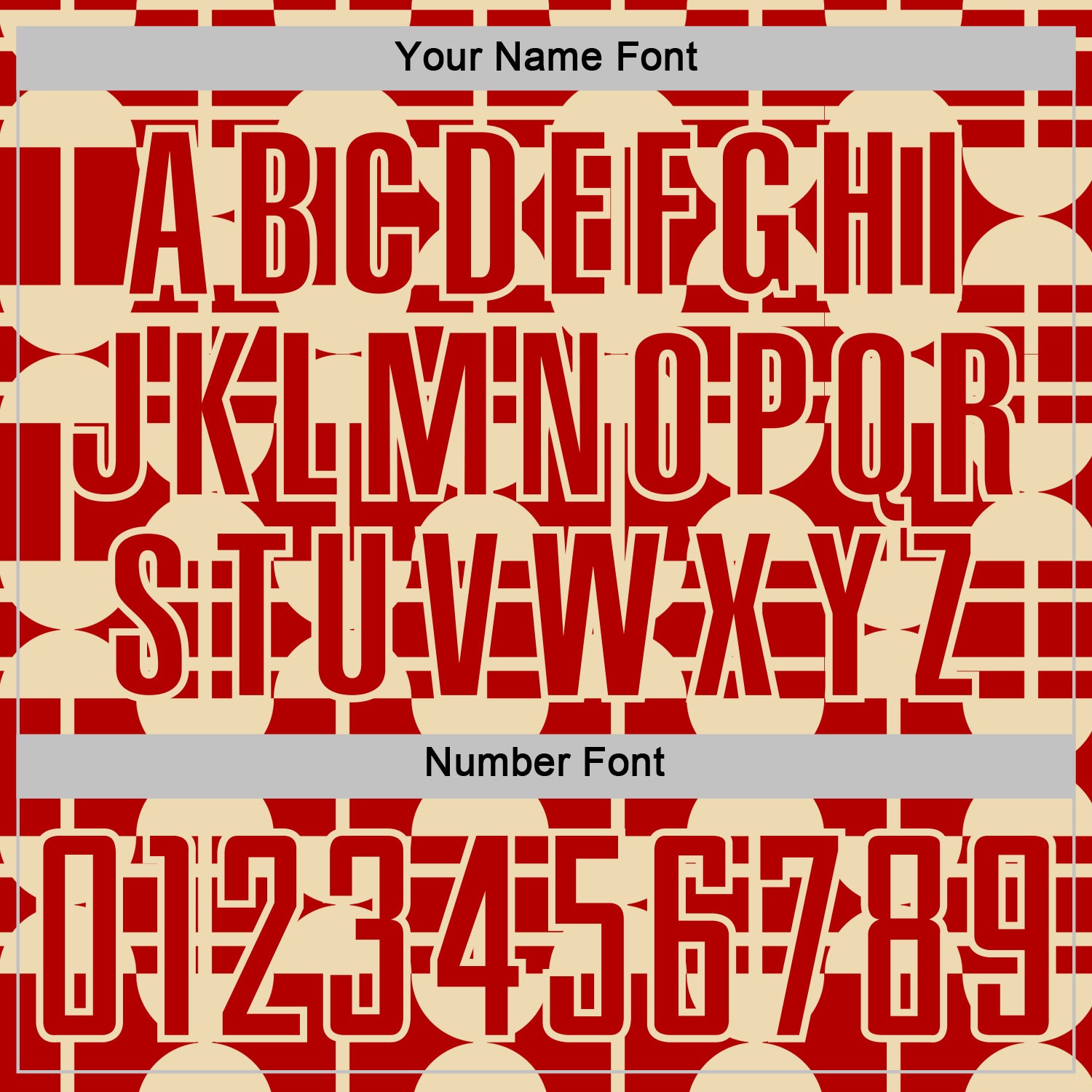 Custom Red Cream Geometric Shapes Sports Sublimation Soccer Uniform Jersey view 6