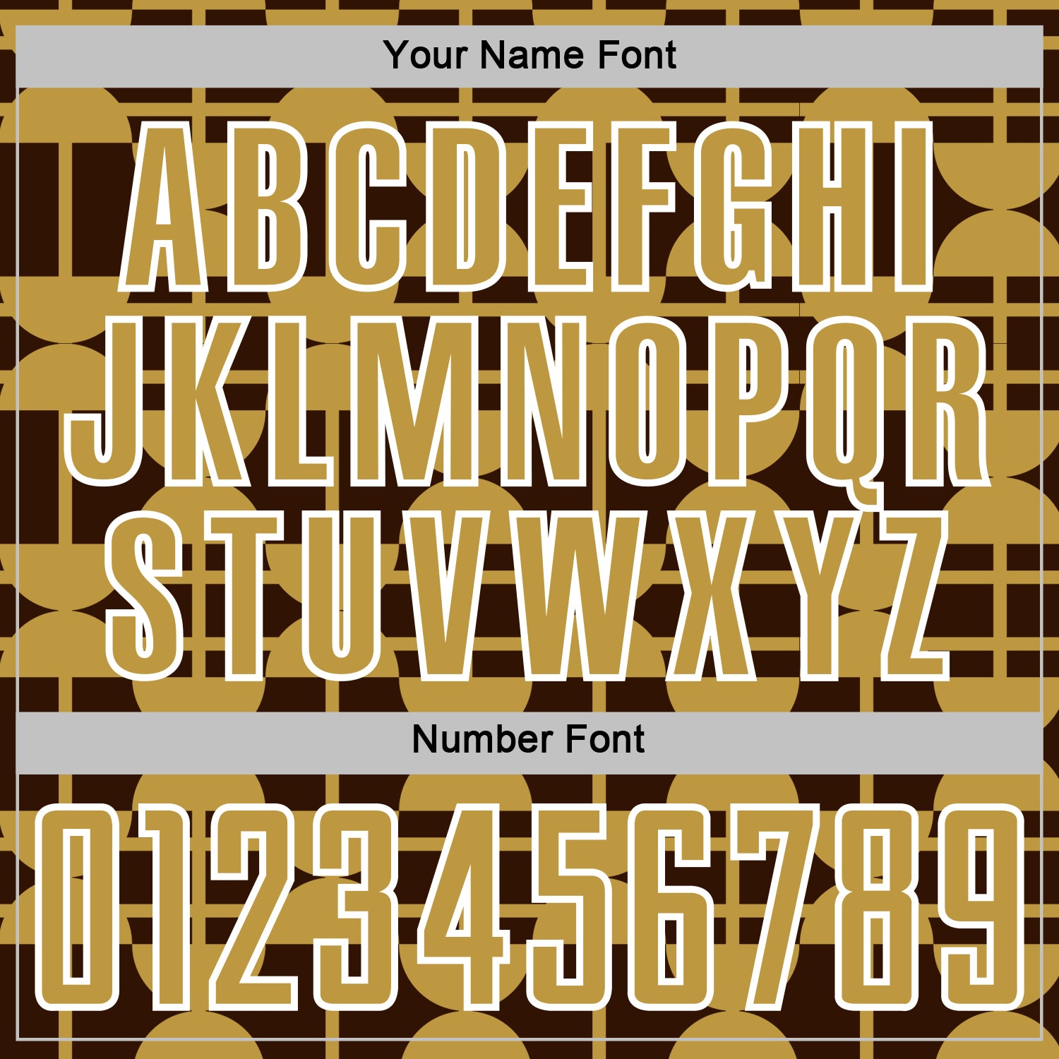 Custom Brown Old Gold-White Geometric Shapes Sports Sublimation Soccer Uniform Jersey view 6