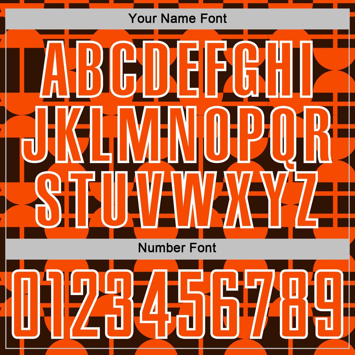 Custom Brown Orange-White Geometric Shapes Sports Sublimation Soccer Uniform Jersey view 6