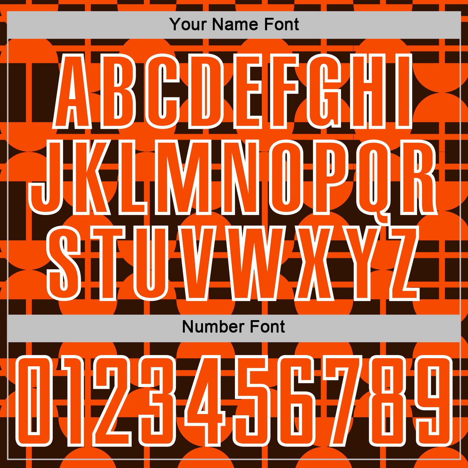 Custom Brown Orange-White Geometric Shapes Sports Sublimation Soccer Uniform Jersey view 6