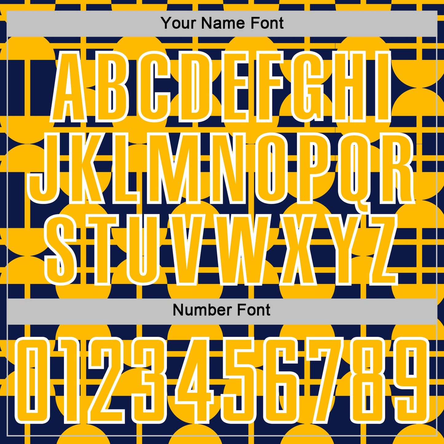 Custom Navy Gold-White Geometric Shapes Sports Sublimation Soccer Uniform Jersey view 6