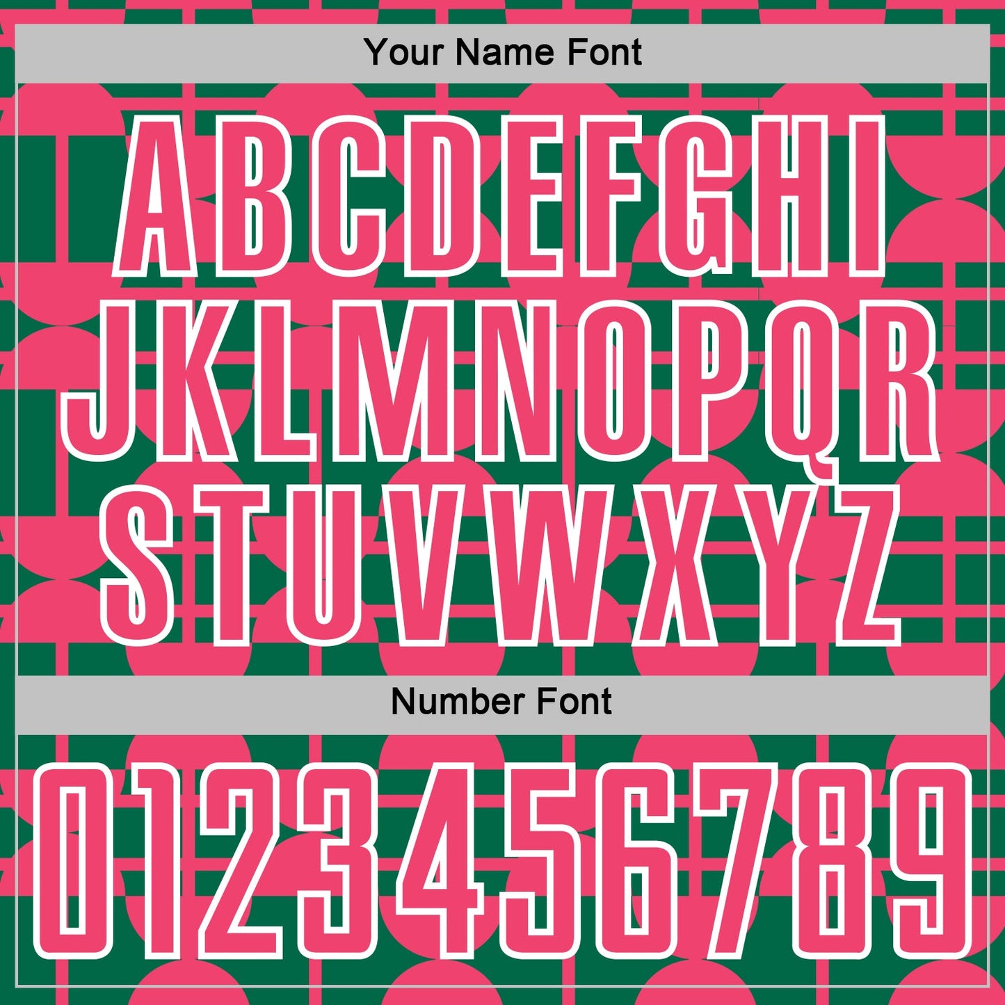 Custom Kelly Green Neon Pink-White Geometric Shapes Sports Sublimation Soccer Uniform Jersey view 6