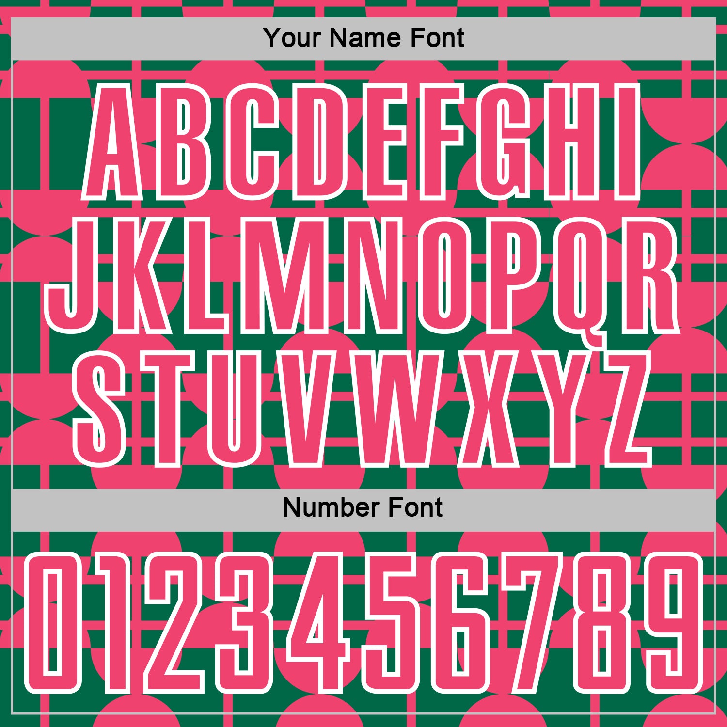Custom Kelly Green Neon Pink-White Geometric Shapes Sports Sublimation Soccer Uniform Jersey view 6