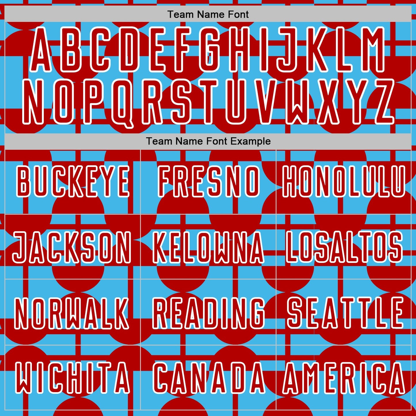 Custom Sky Blue Red-White Geometric Shapes Sports Sublimation Soccer Uniform Jersey view 5