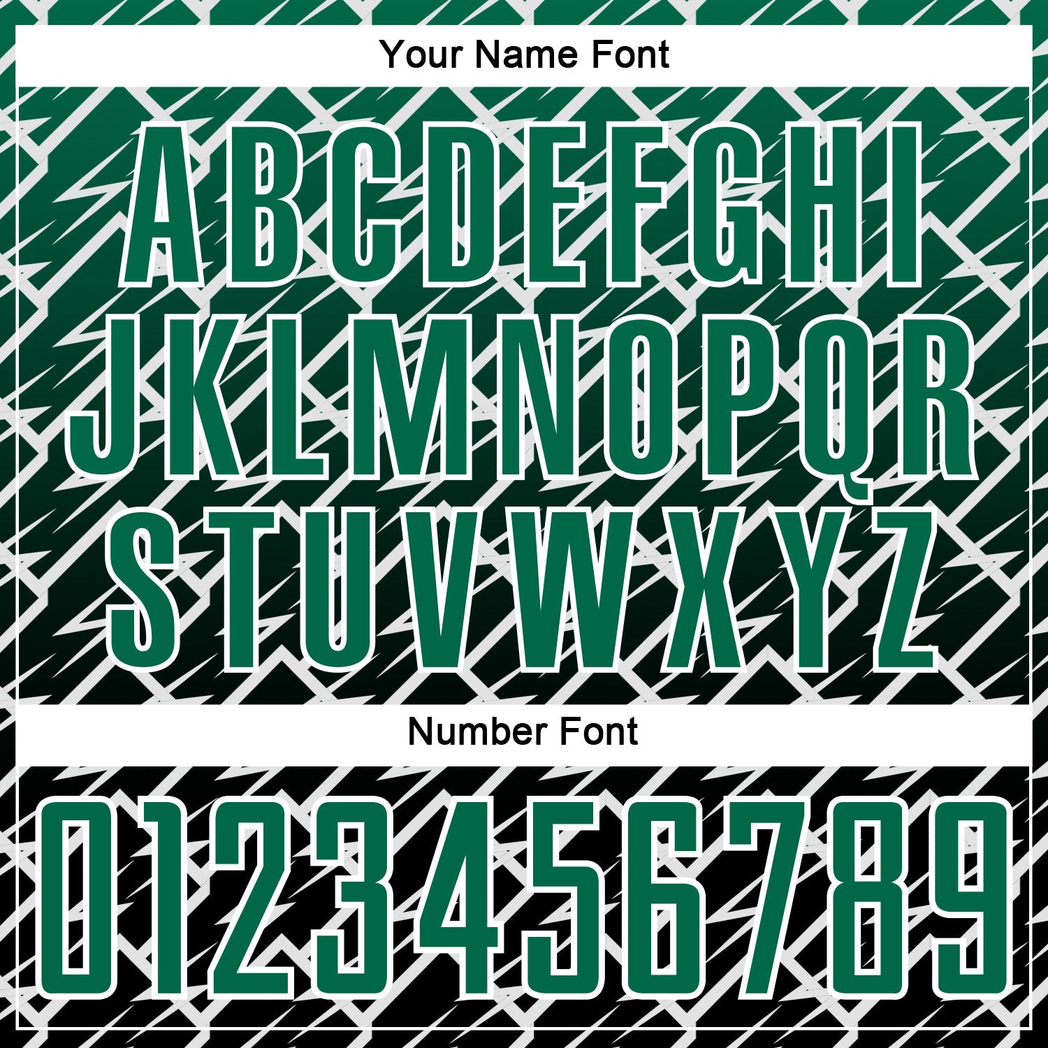 Custom Kelly Green Black-White Lightning Sports Sublimation Soccer Uniform Jersey view 6