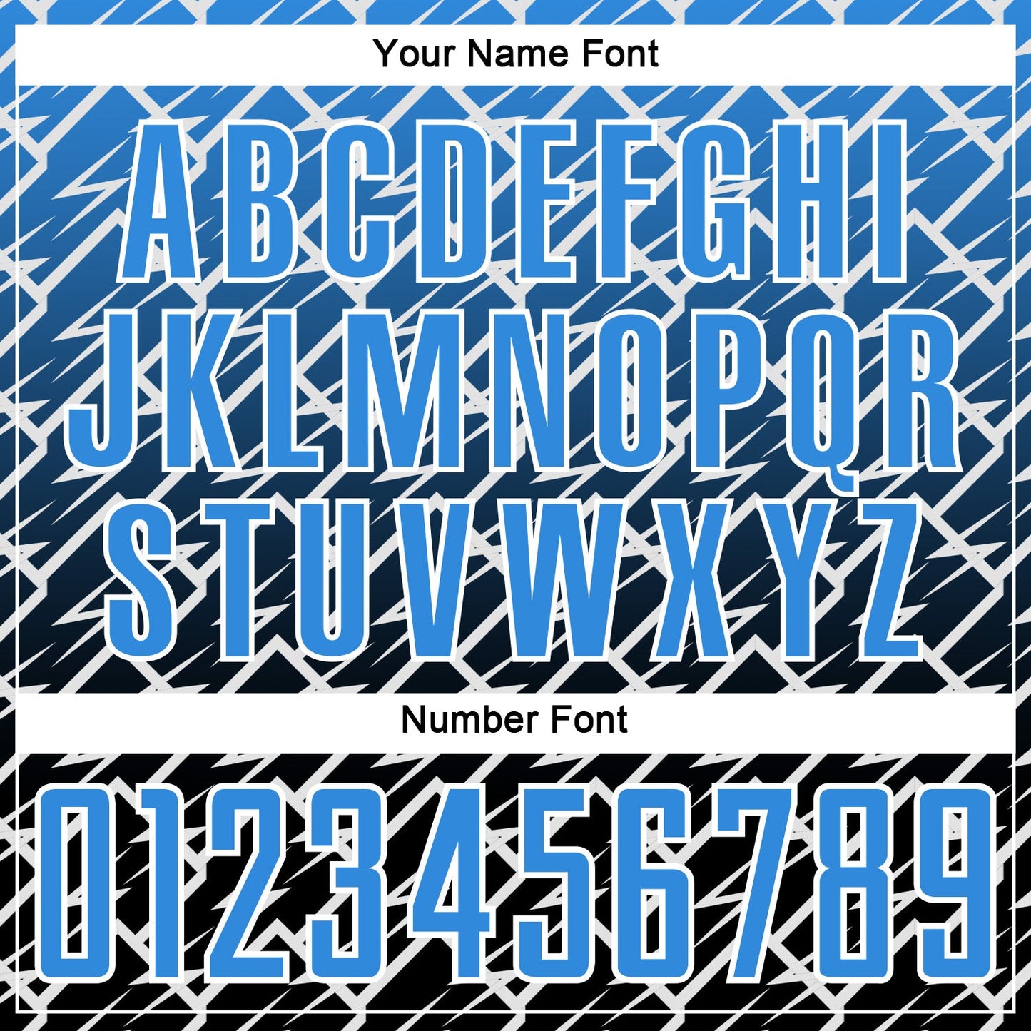 Custom Powder Blue Black-White Lightning Sports Sublimation Soccer Uniform Jersey view 6