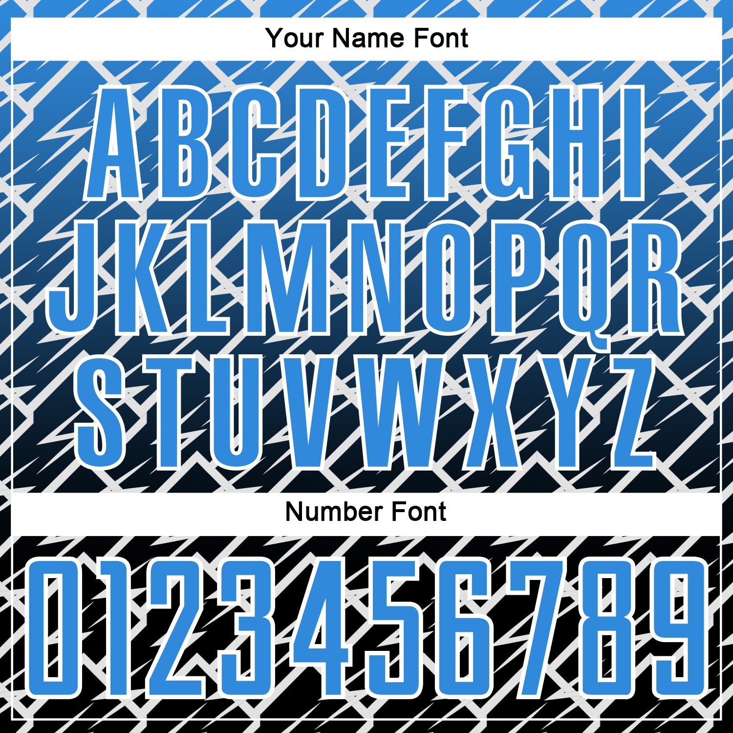 Custom Powder Blue Black-White Lightning Sports Sublimation Soccer Uniform Jersey view 6