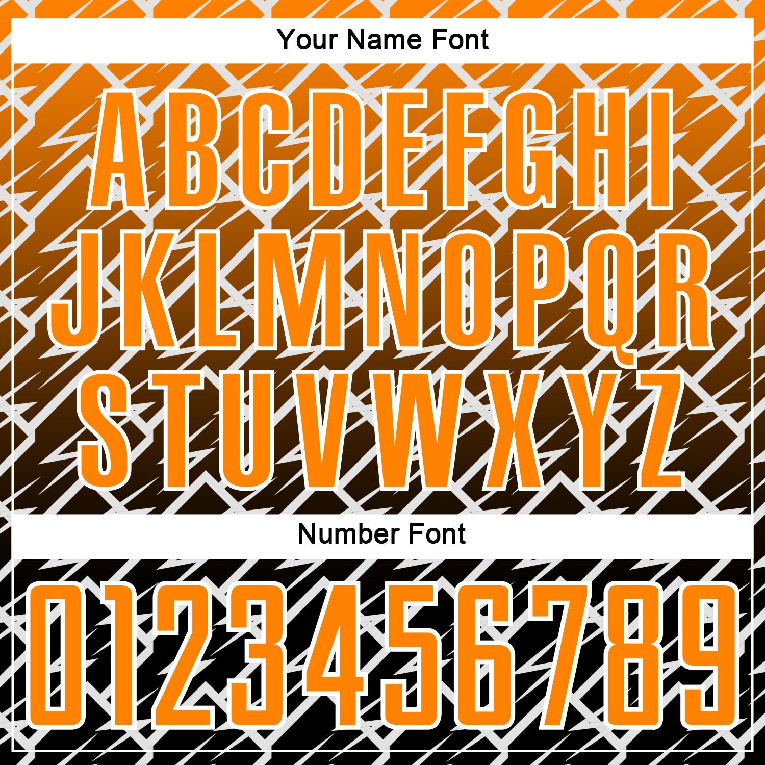 Custom Bay Orange Black-White Lightning Sports Sublimation Soccer Uniform Jersey view 6