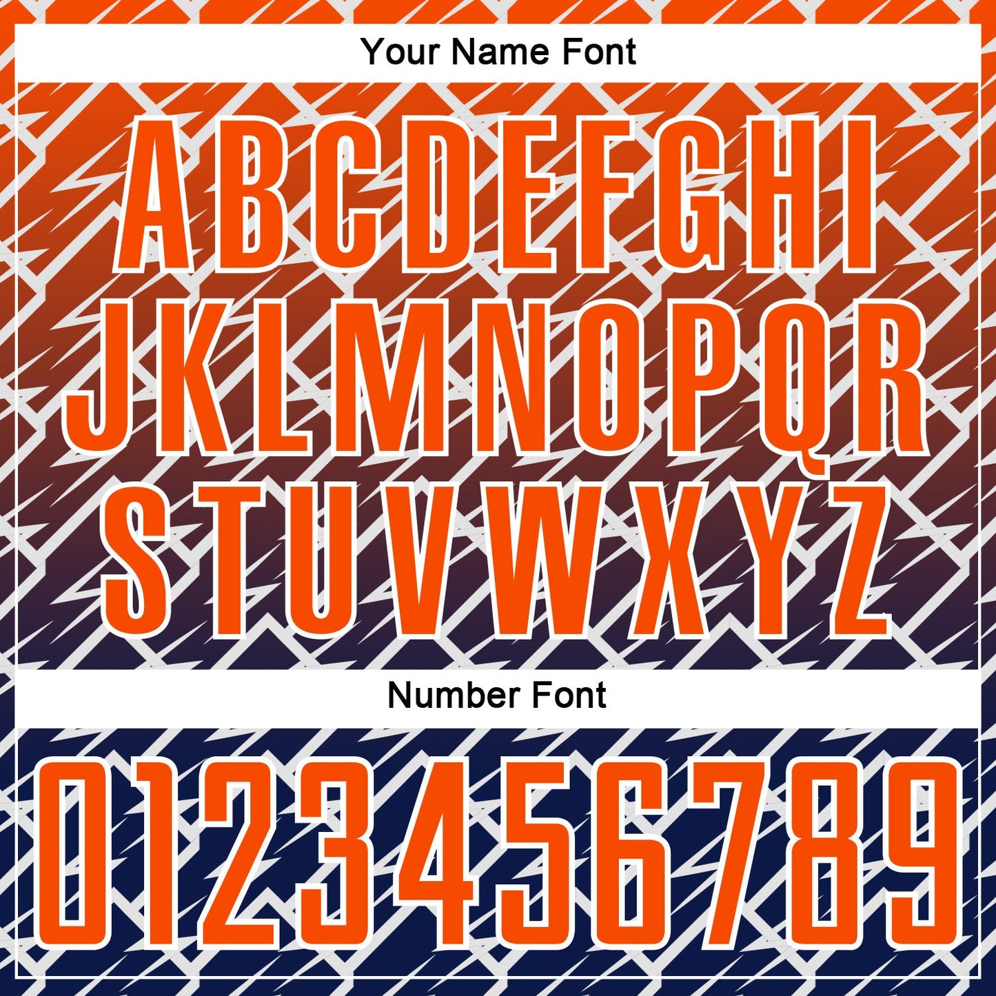 Custom Orange Navy-White Lightning Sports Sublimation Soccer Uniform Jersey view 6