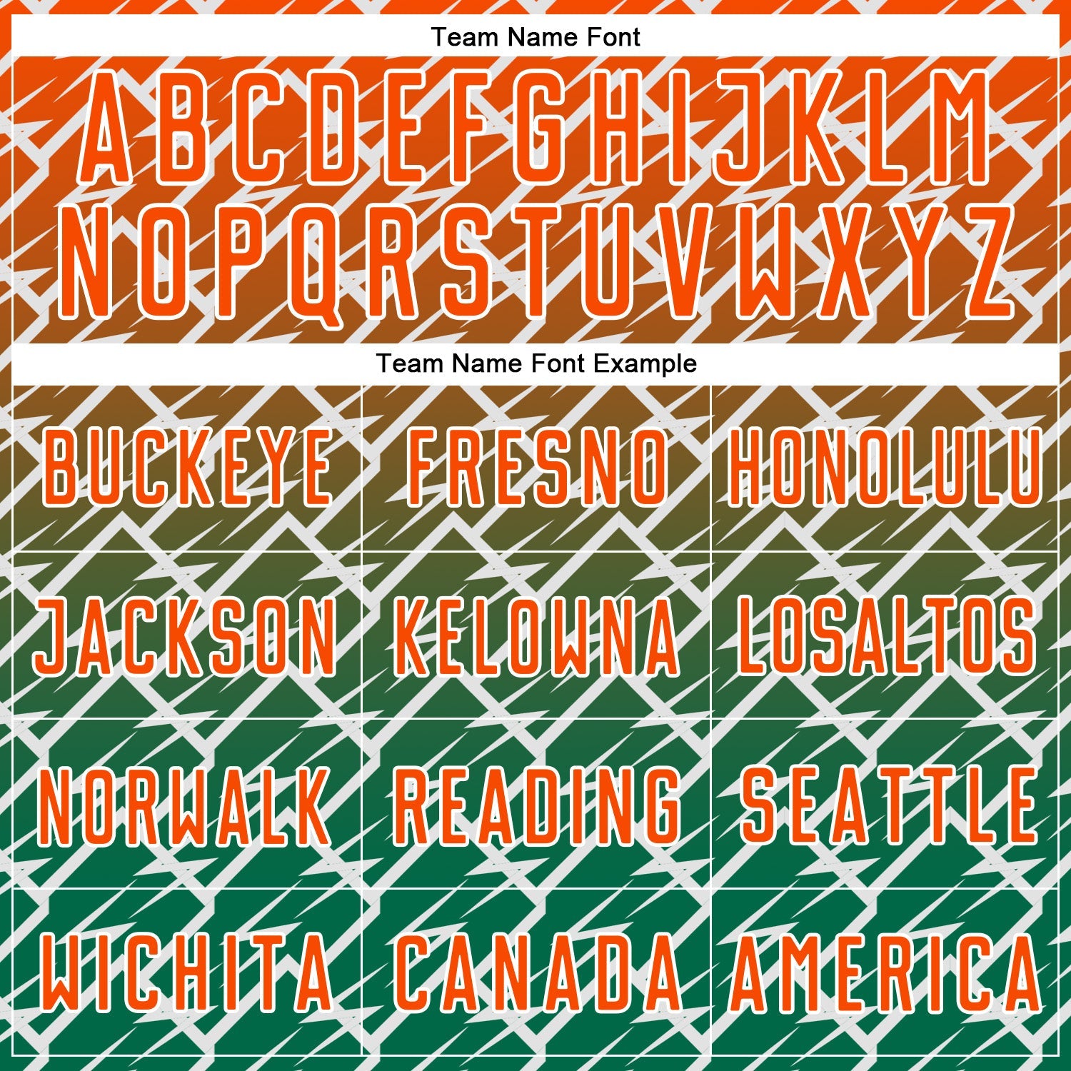 Custom Orange Kelly Green-White Lightning Sports Sublimation Soccer Uniform Jersey view 5