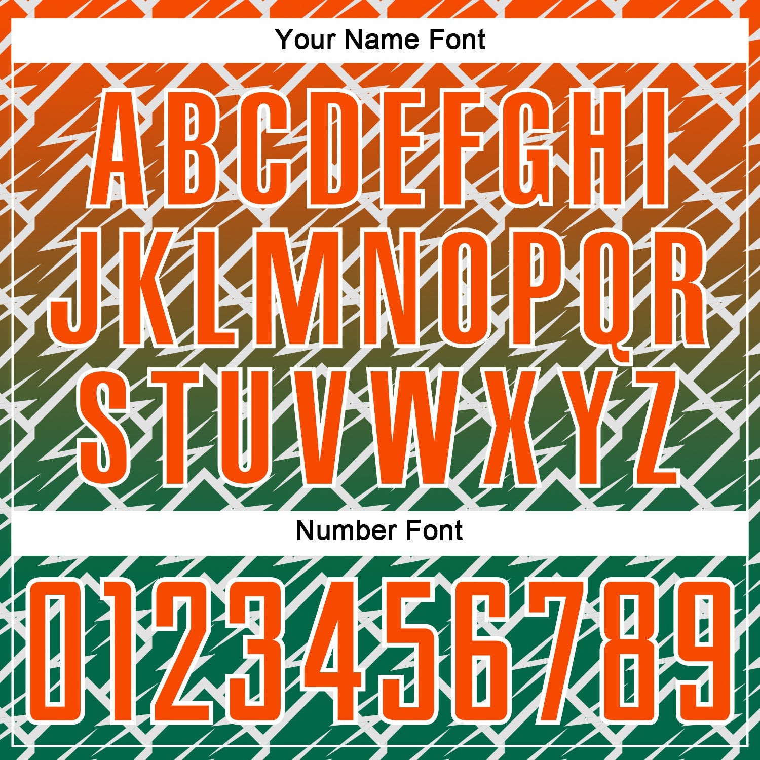 Custom Orange Kelly Green-White Lightning Sports Sublimation Soccer Uniform Jersey view 6