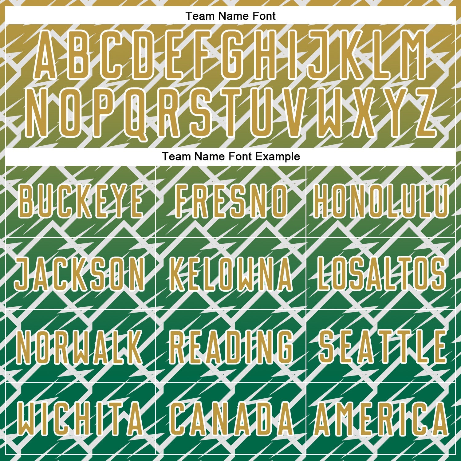 Custom Old Gold Kelly Green-White Lightning Sports Sublimation Soccer Uniform Jersey view 5