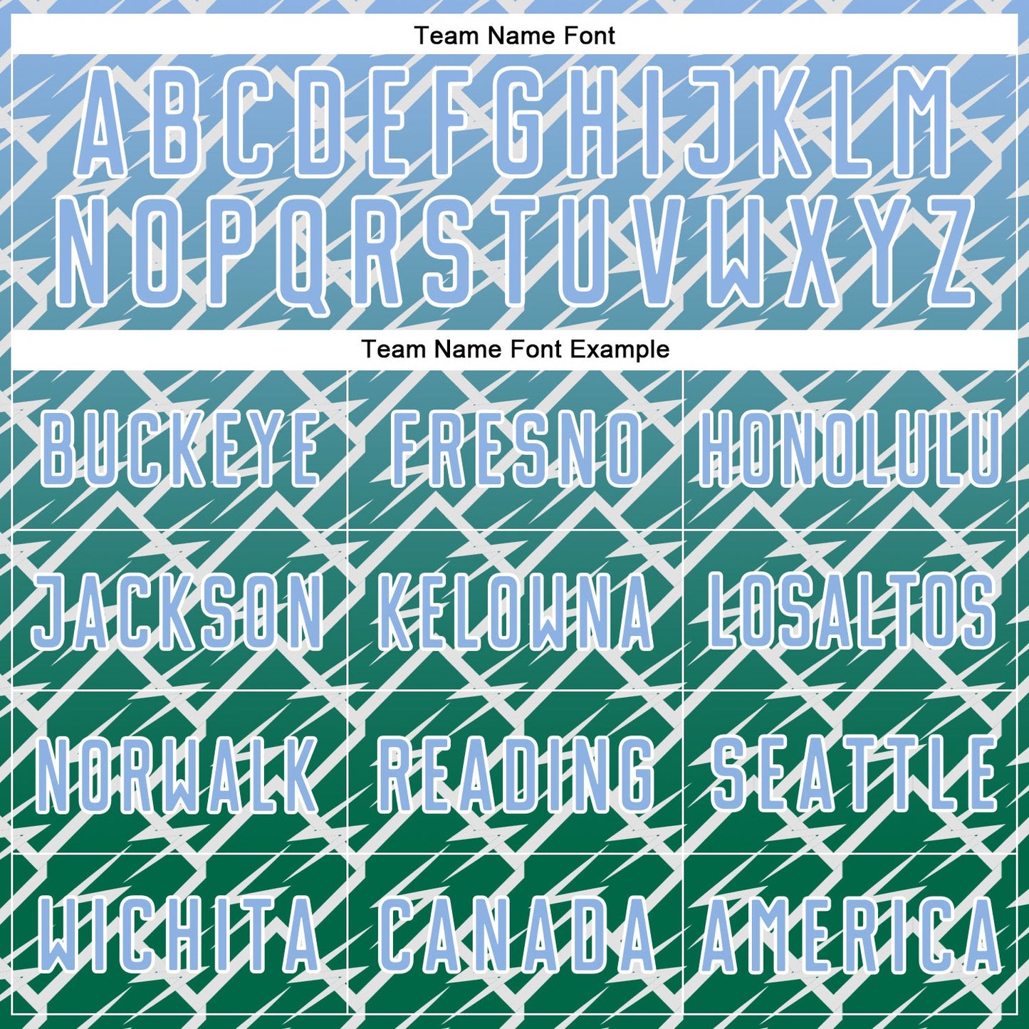 Custom Light Blue Kelly Green-White Lightning Sports Sublimation Soccer Uniform Jersey view 5