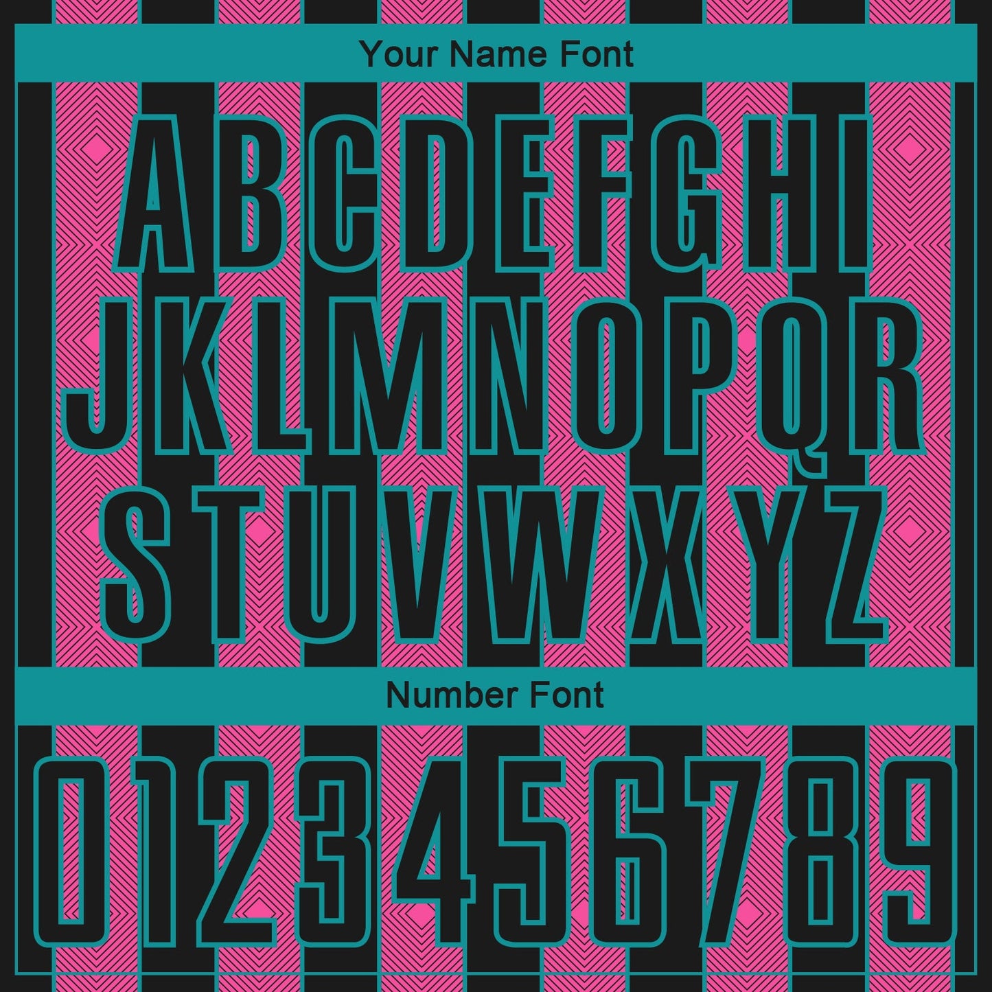 Custom Black Pink-Teal Pinstripe Line Sports Sublimation Soccer Uniform Jersey view 6
