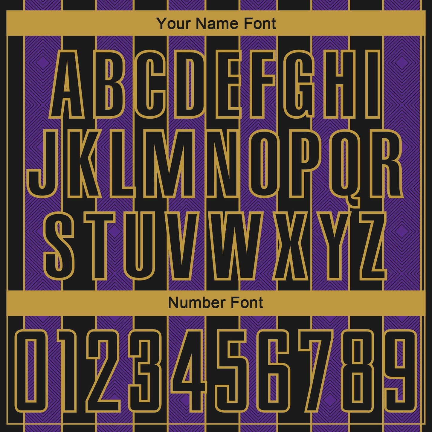 Custom Black Purple-Old Gold Pinstripe Line Sports Sublimation Soccer Uniform Jersey view 6