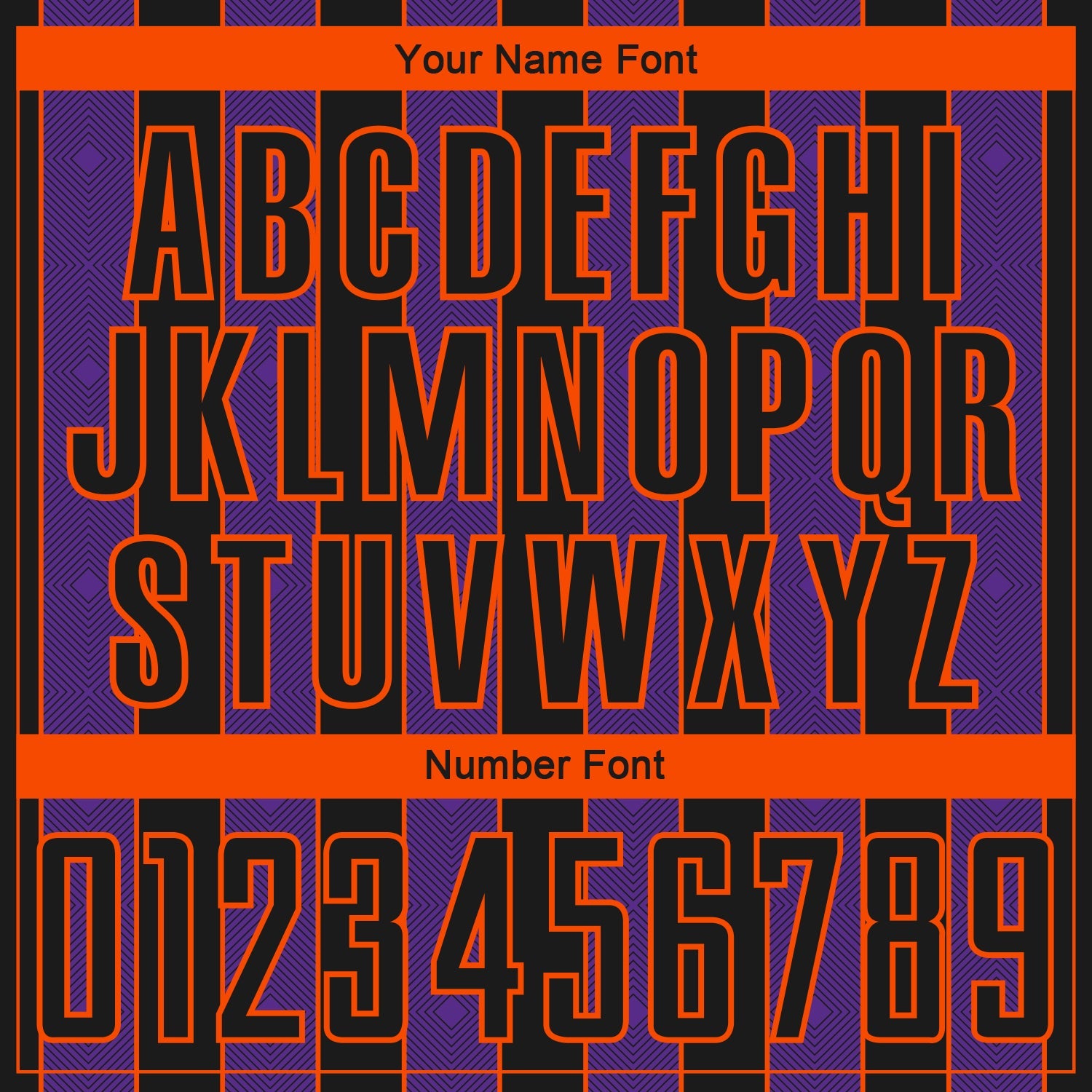 Custom Black Purple-Orange Pinstripe Line Sports Sublimation Soccer Uniform Jersey view 6