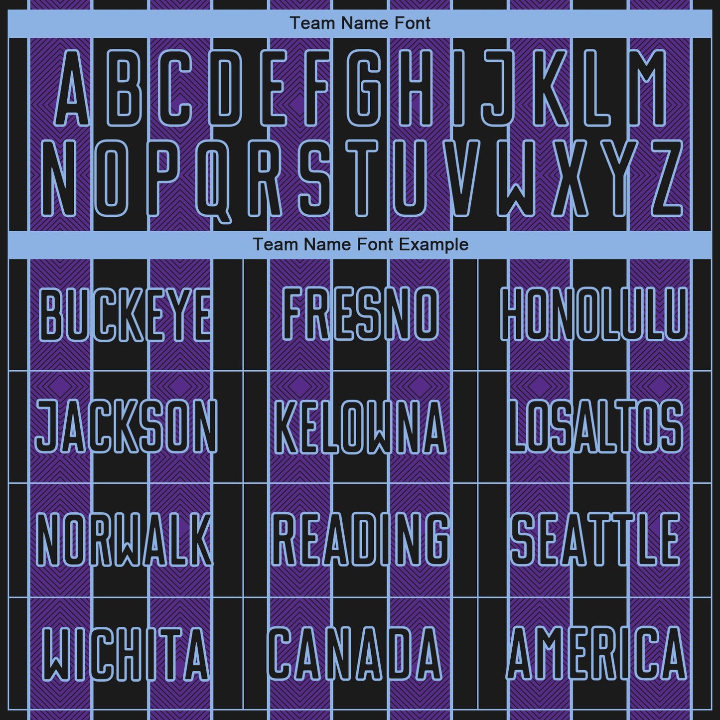 Custom Black Purple-Light Blue Pinstripe Line Sports Sublimation Soccer Uniform Jersey view 5