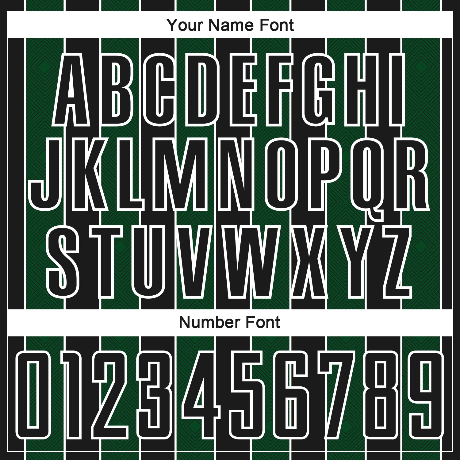 Custom Black Green-White Pinstripe Line Sports Sublimation Soccer Uniform Jersey view 6