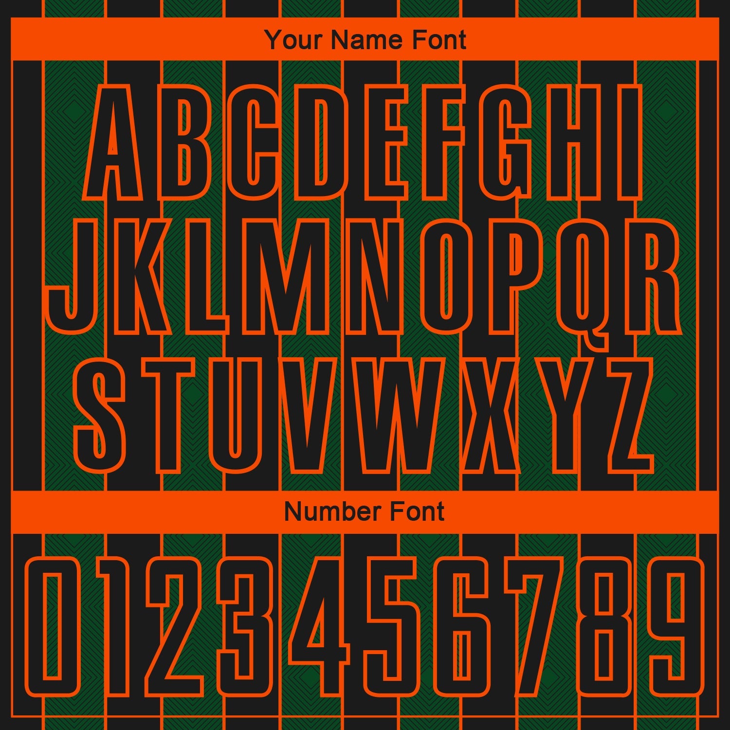 Custom Black Green-Orange Pinstripe Line Sports Sublimation Soccer Uniform Jersey view 6