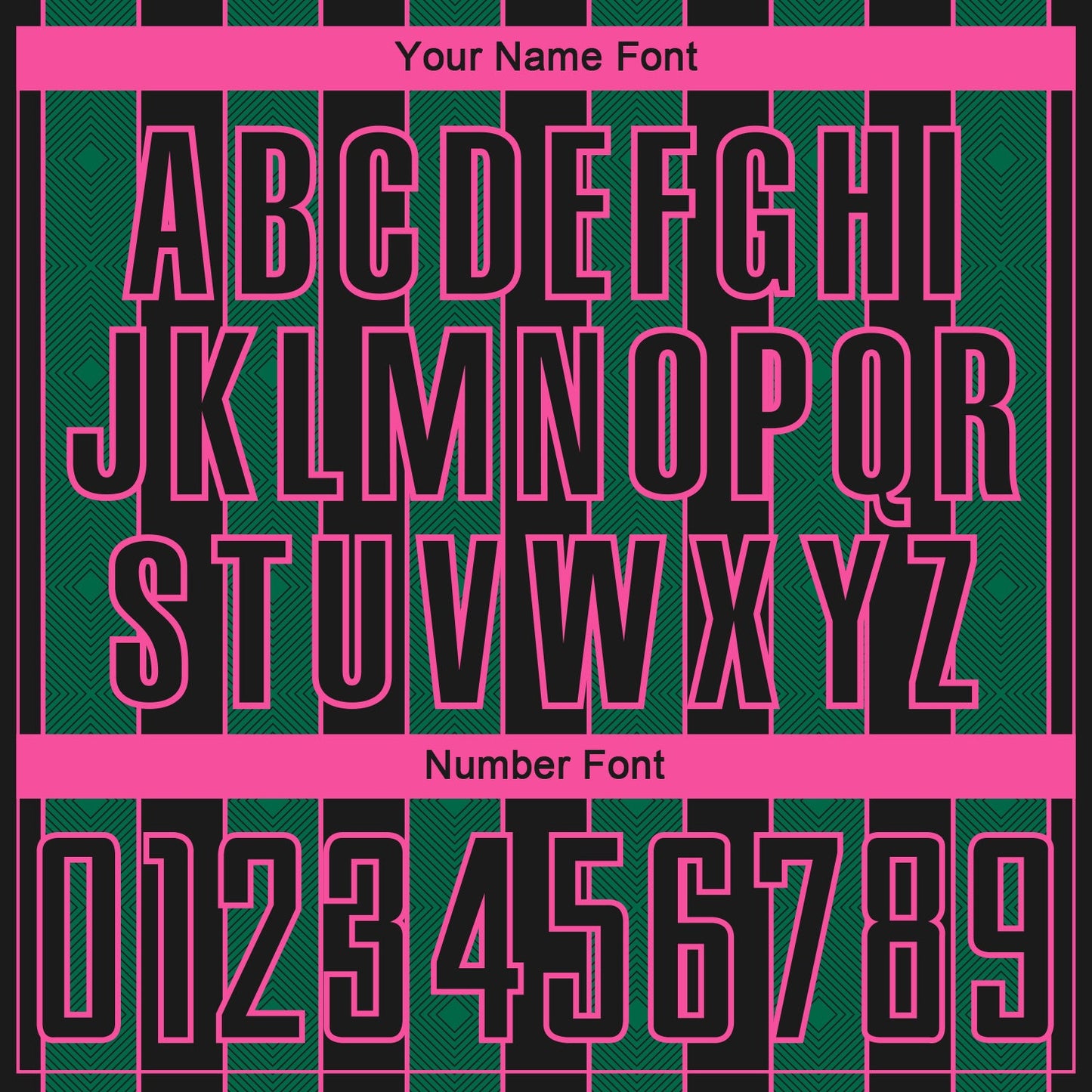 Custom Black Kelly Green-Pink Pinstripe Line Sports Sublimation Soccer Uniform Jersey view 6