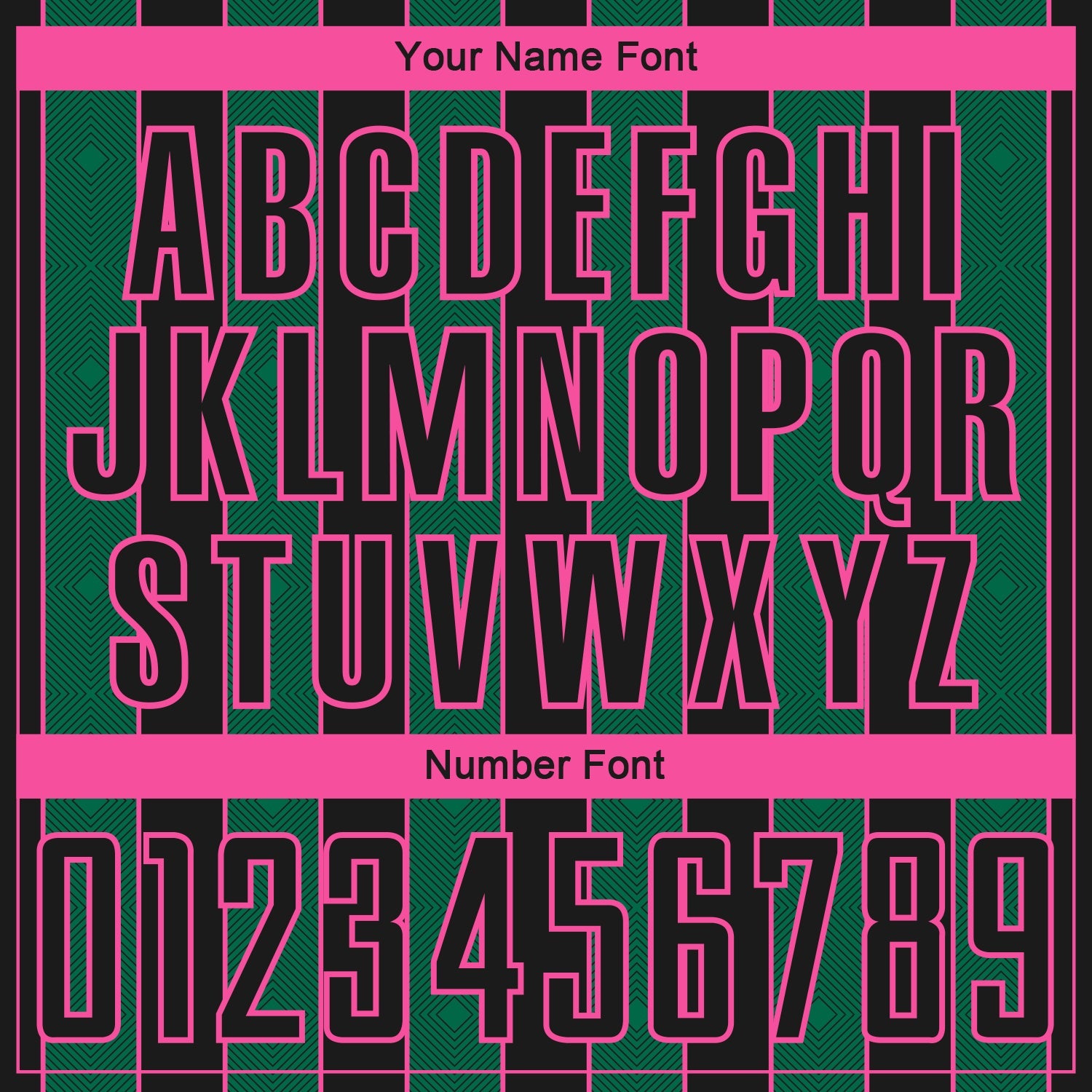 Custom Black Kelly Green-Pink Pinstripe Line Sports Sublimation Soccer Uniform Jersey view 6
