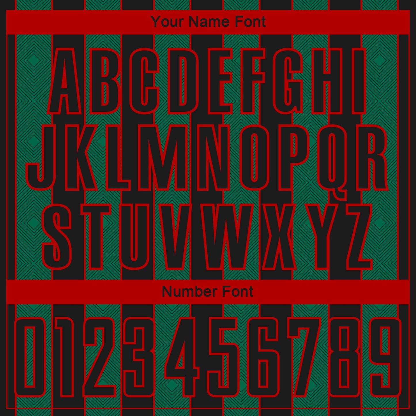 Custom Black Kelly Green-Red Pinstripe Line Sports Sublimation Soccer Uniform Jersey view 6